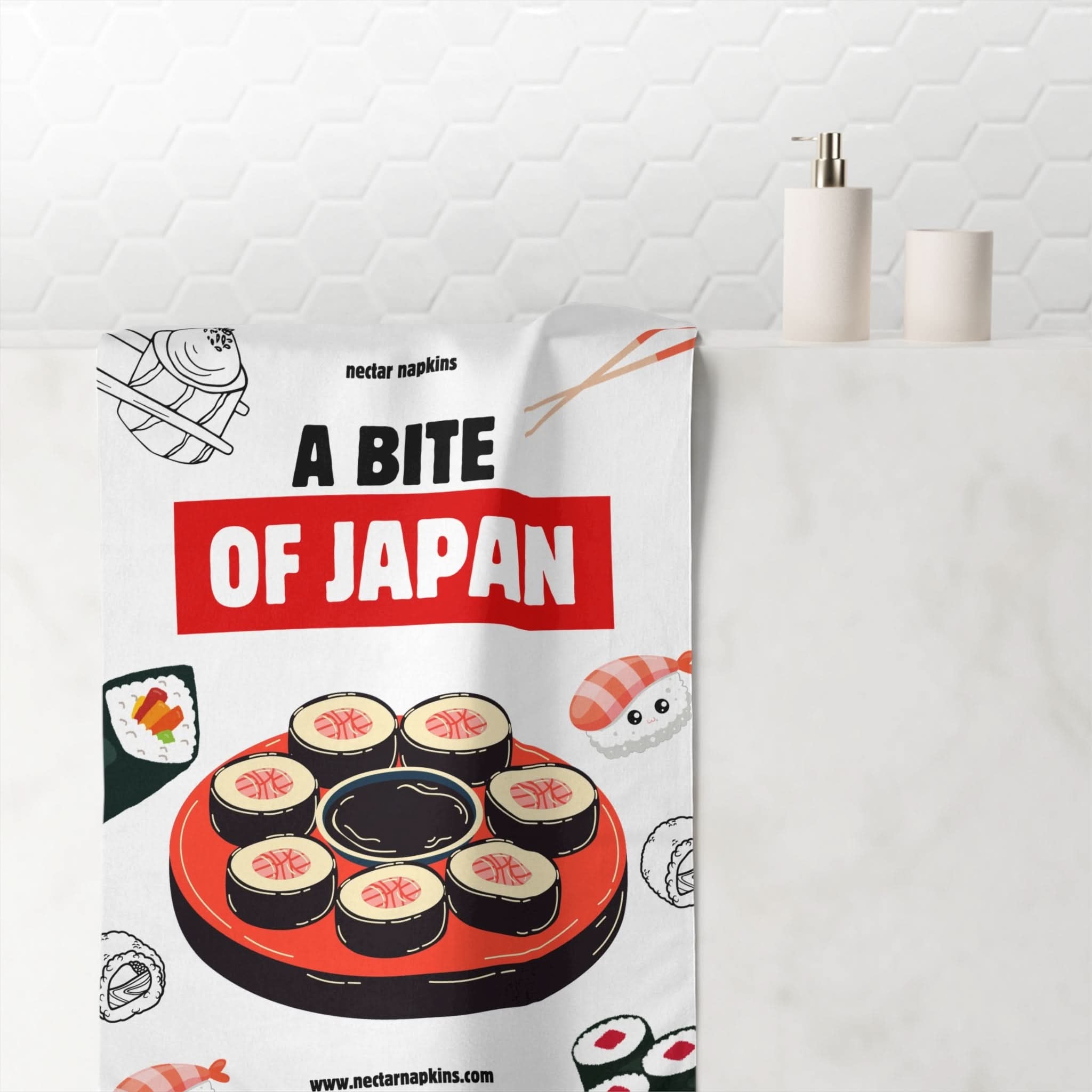 A Bite Of Japan | Mix & Match Naughty XL Fun-Flirty Lovers’ Towels