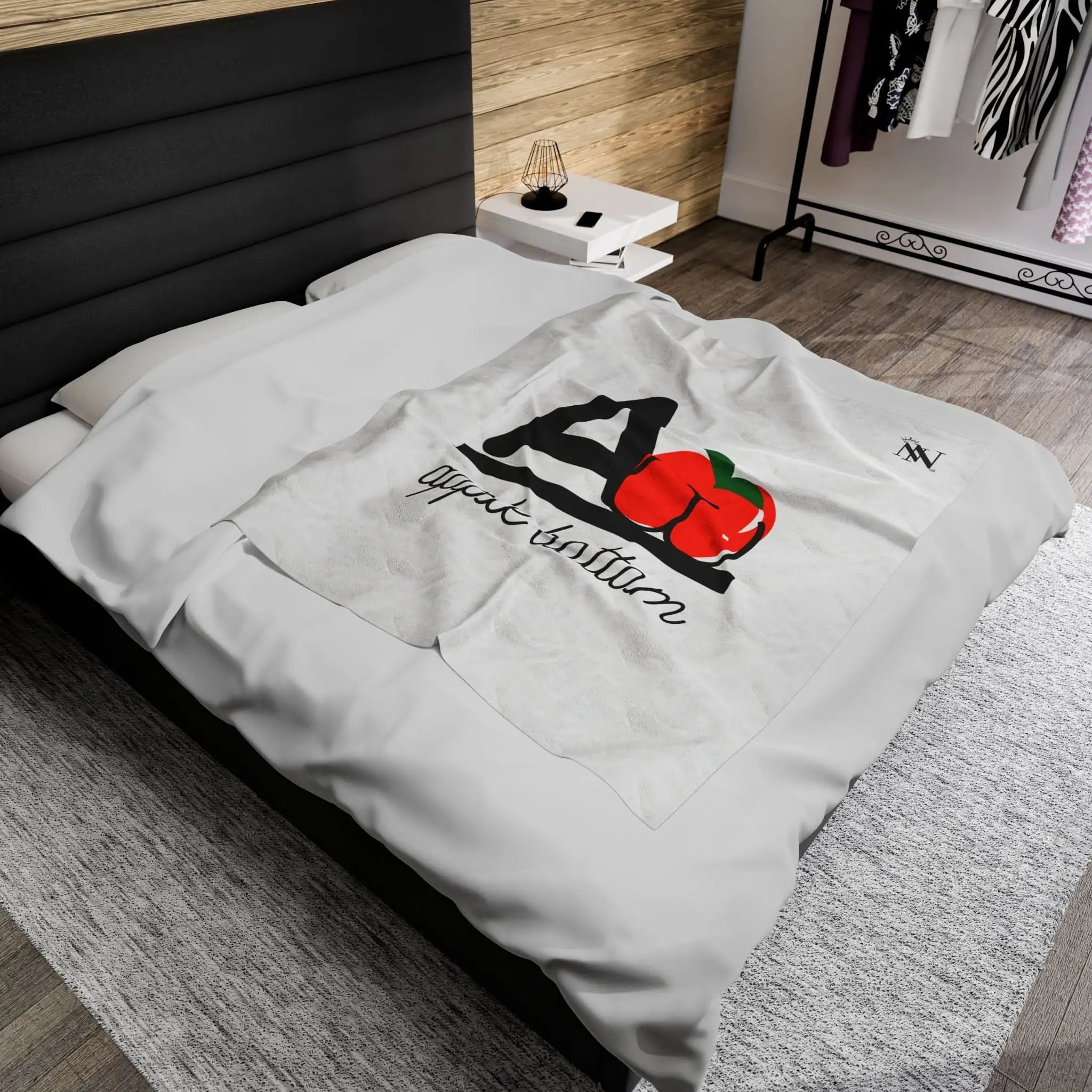 A is for apple | Mix & Match Fun-Flirty Lovers’ Blankets