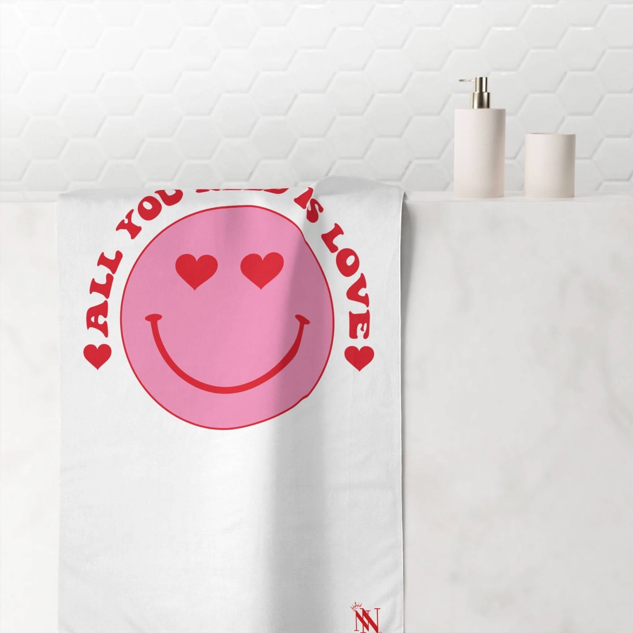 All You Need Is Love Emoji | Mix & Match Naughty XL Fun-Flirty Lovers’ Towels