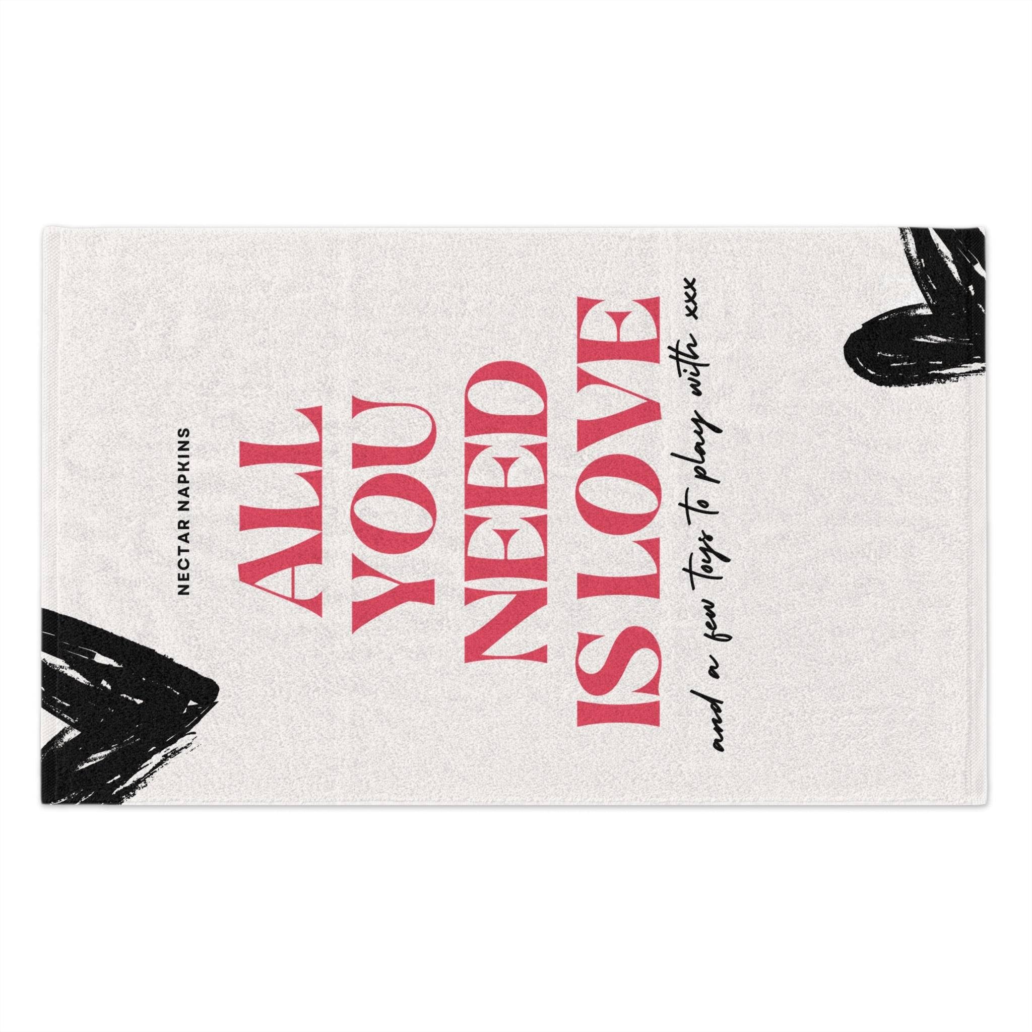 All You Need is Love | Mix & Match Soft Fun-Flirty Lovers’ Towels