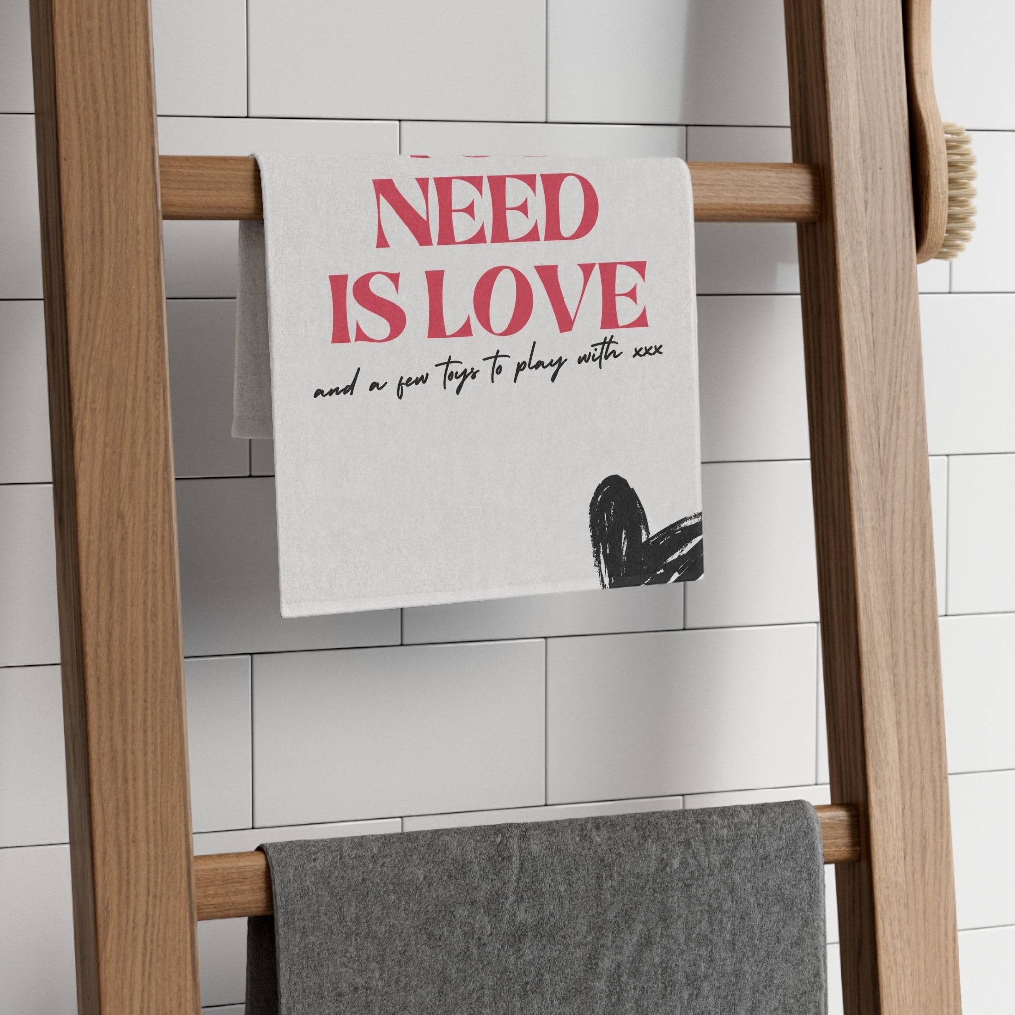 All You Need is Love | Mix & Match Soft Fun-Flirty Lovers’ Towels