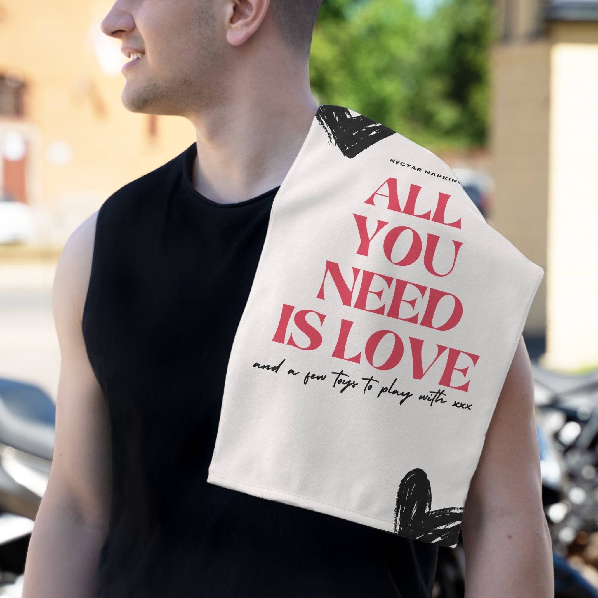 All You Need is Love | Mix & Match Soft Fun-Flirty Lovers’ Towels