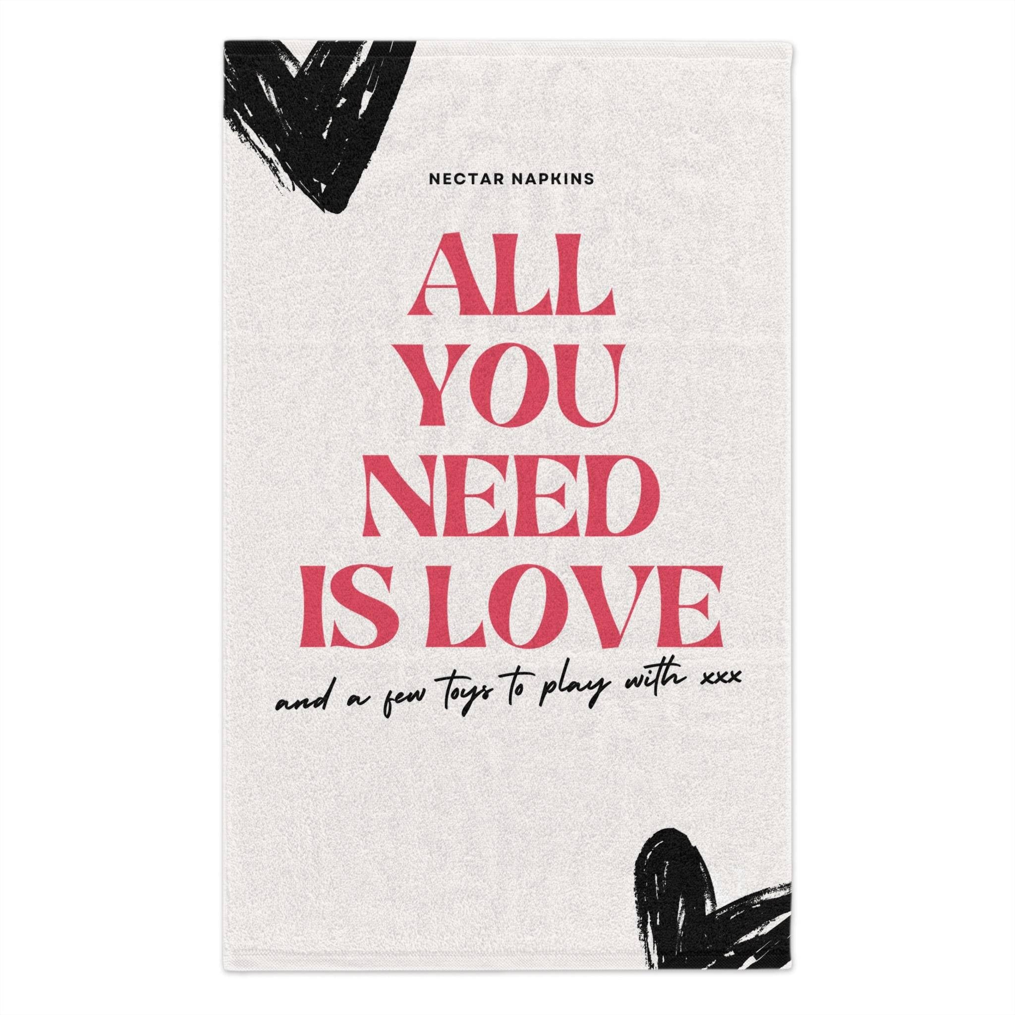 All You Need is Love | Mix & Match Soft Fun-Flirty Lovers’ Towels