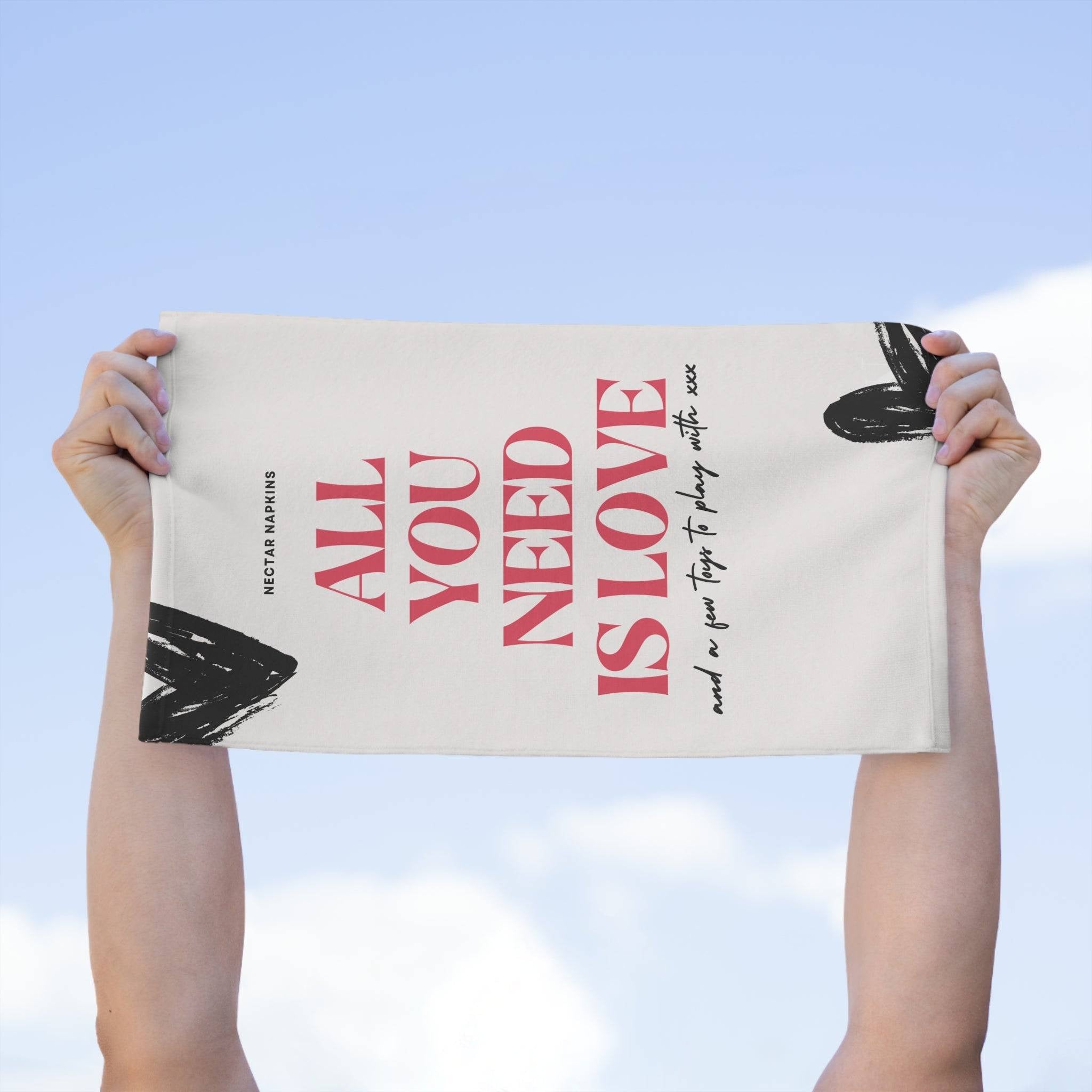 All You Need is Love | Mix & Match Soft Fun-Flirty Lovers’ Towels