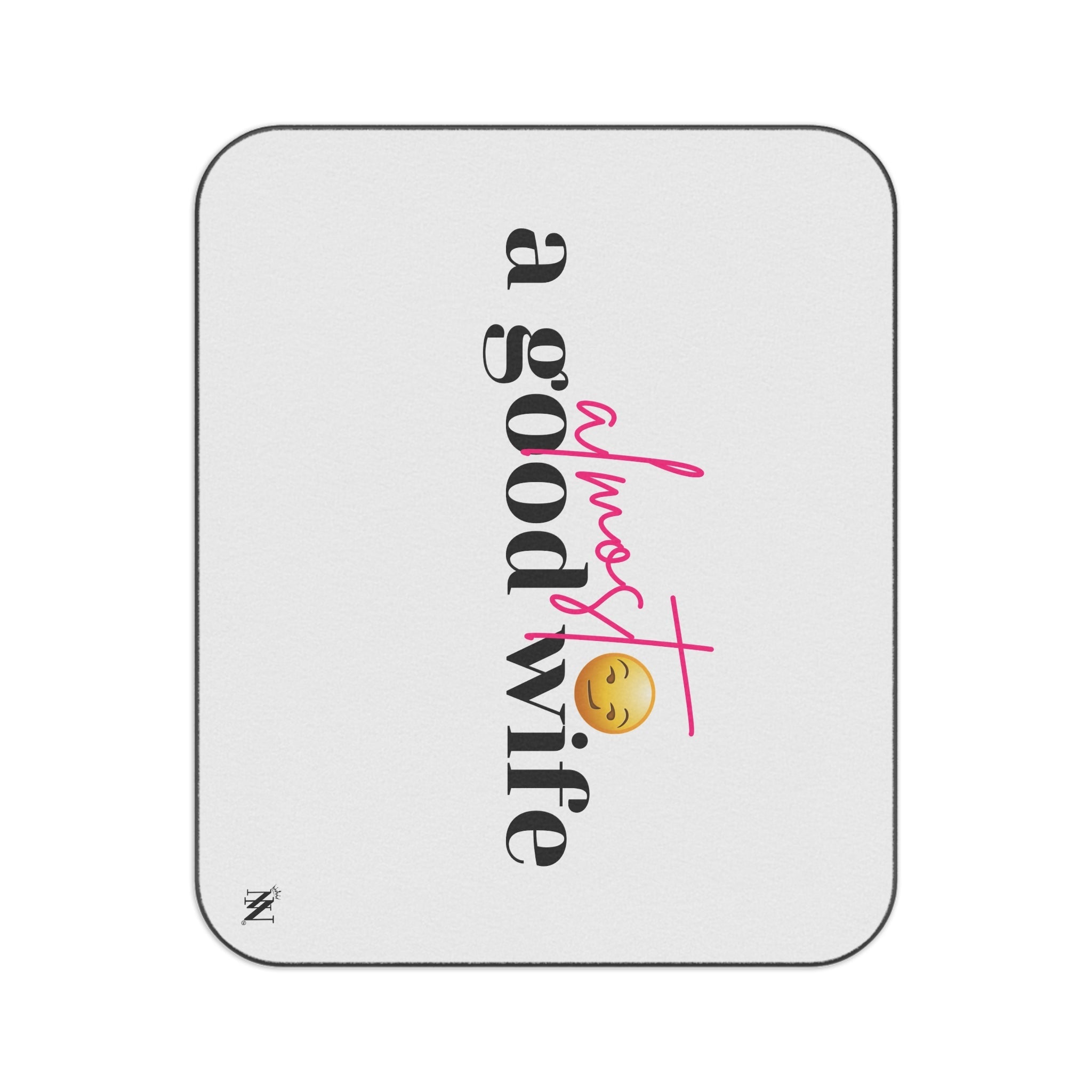 Almost a Good Wife Emoji | Mix Match Fun-Flirty Lovers’ Water-Resistant Blankets