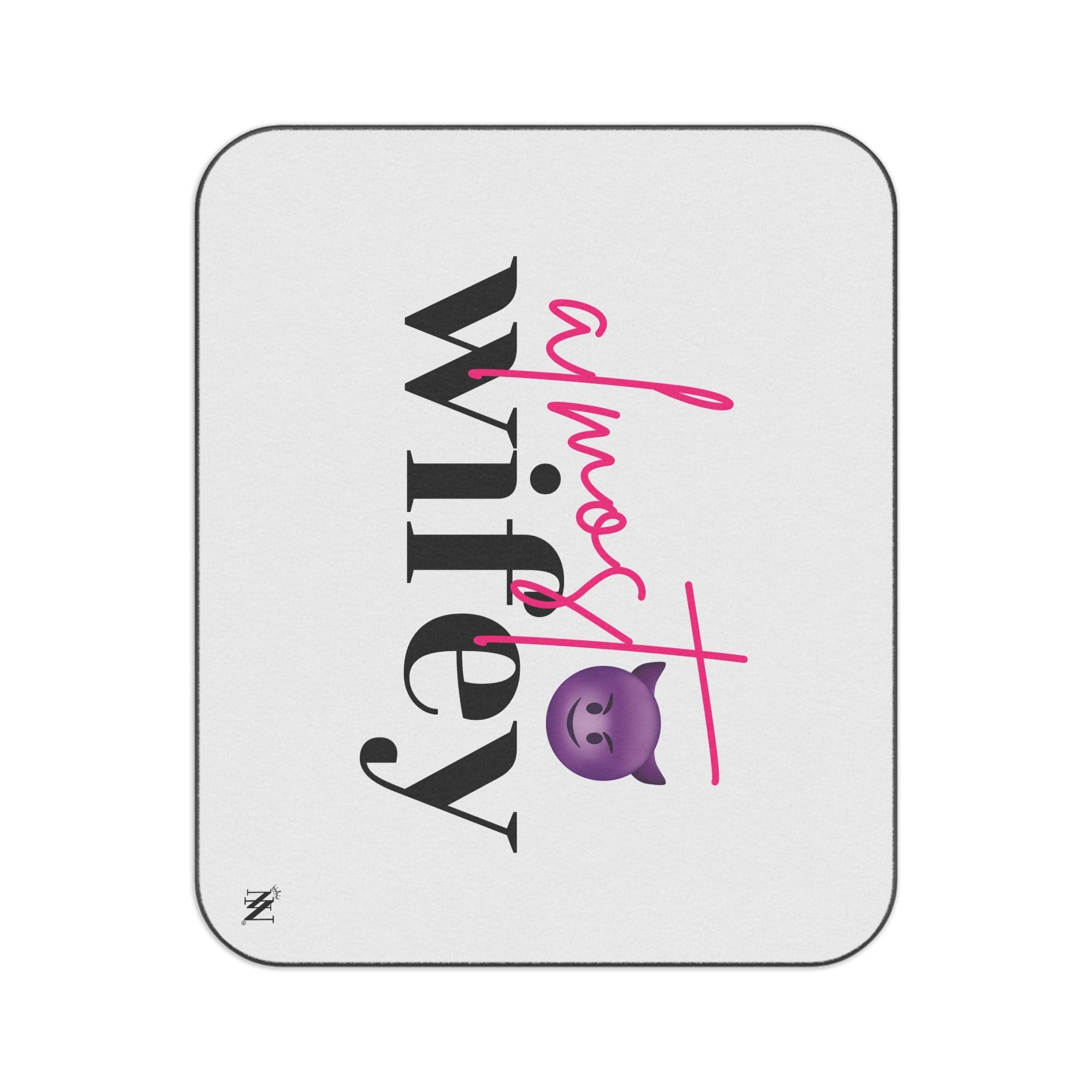 Almost Wifey Bachelorette Emoji | Mix Match Fun-Flirty Lovers’ Water-Resistant Blankets