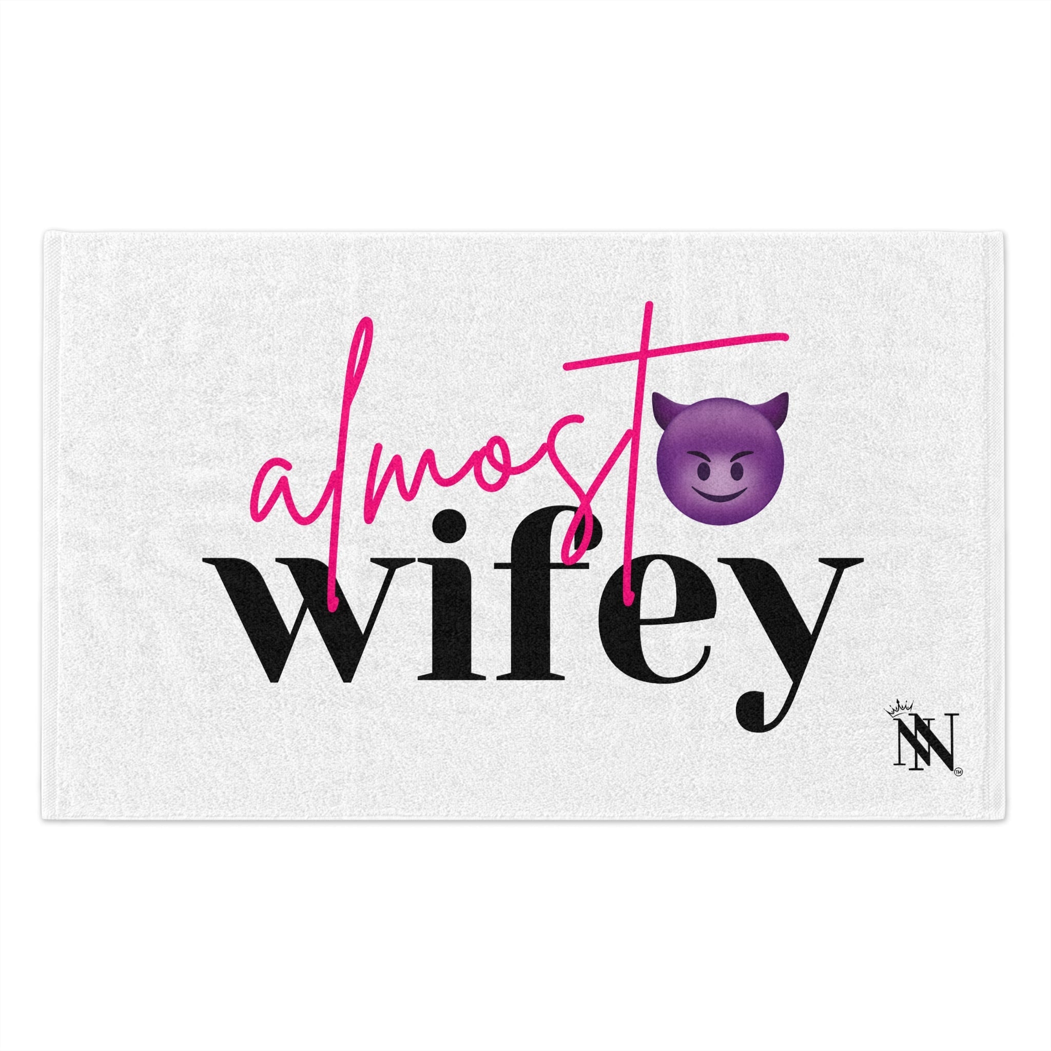 Almost Wifey Bachelorette Emoji | Mix & Match Soft Fun-Flirty Lovers’ Towels