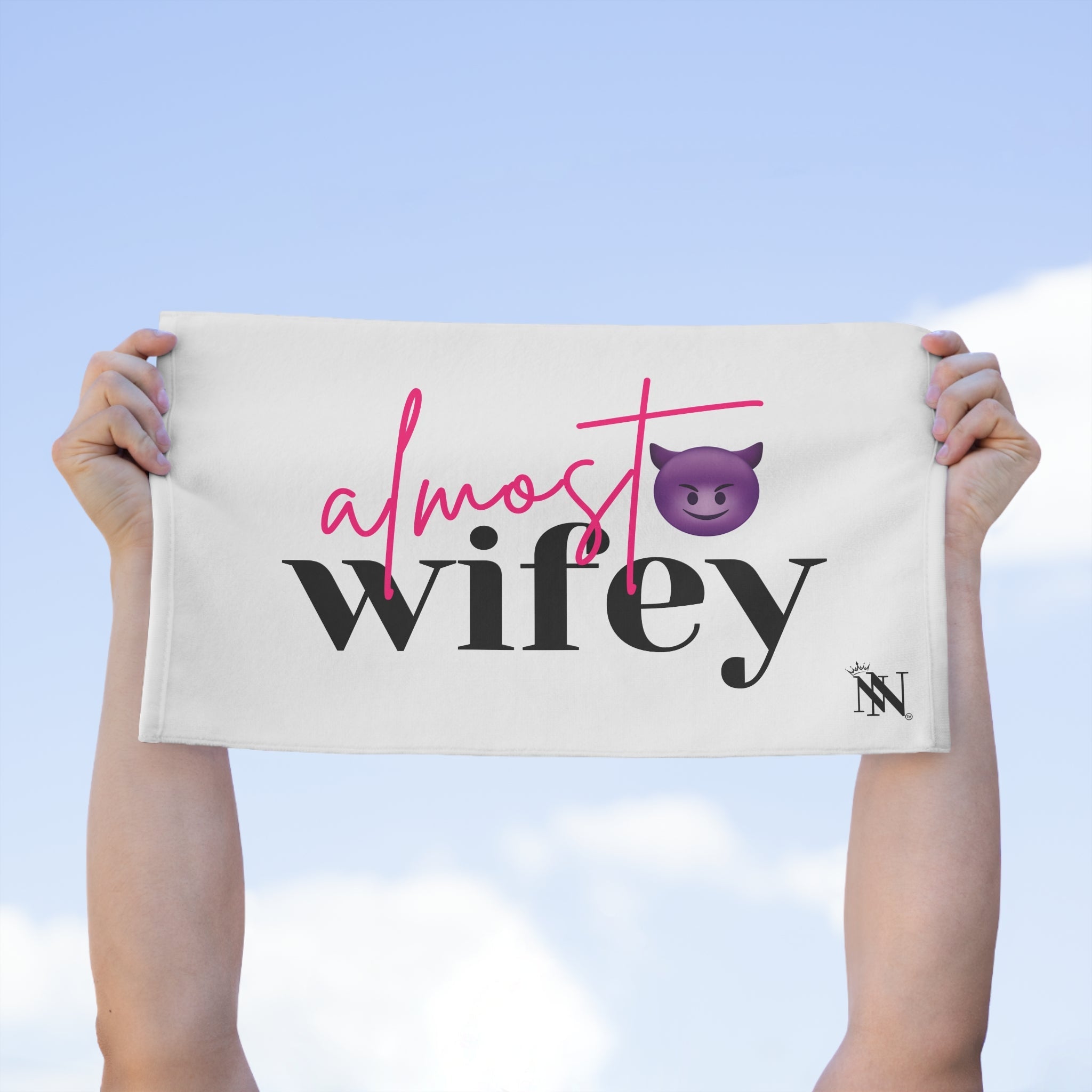 Almost Wifey Bachelorette Emoji | Mix & Match Soft Fun-Flirty Lovers’ Towels