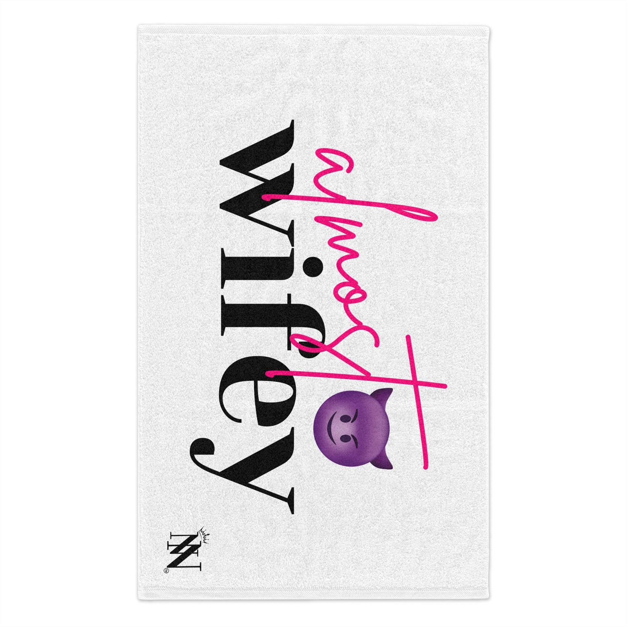 Almost Wifey Bachelorette Emoji | Mix & Match Soft Fun-Flirty Lovers’ Towels