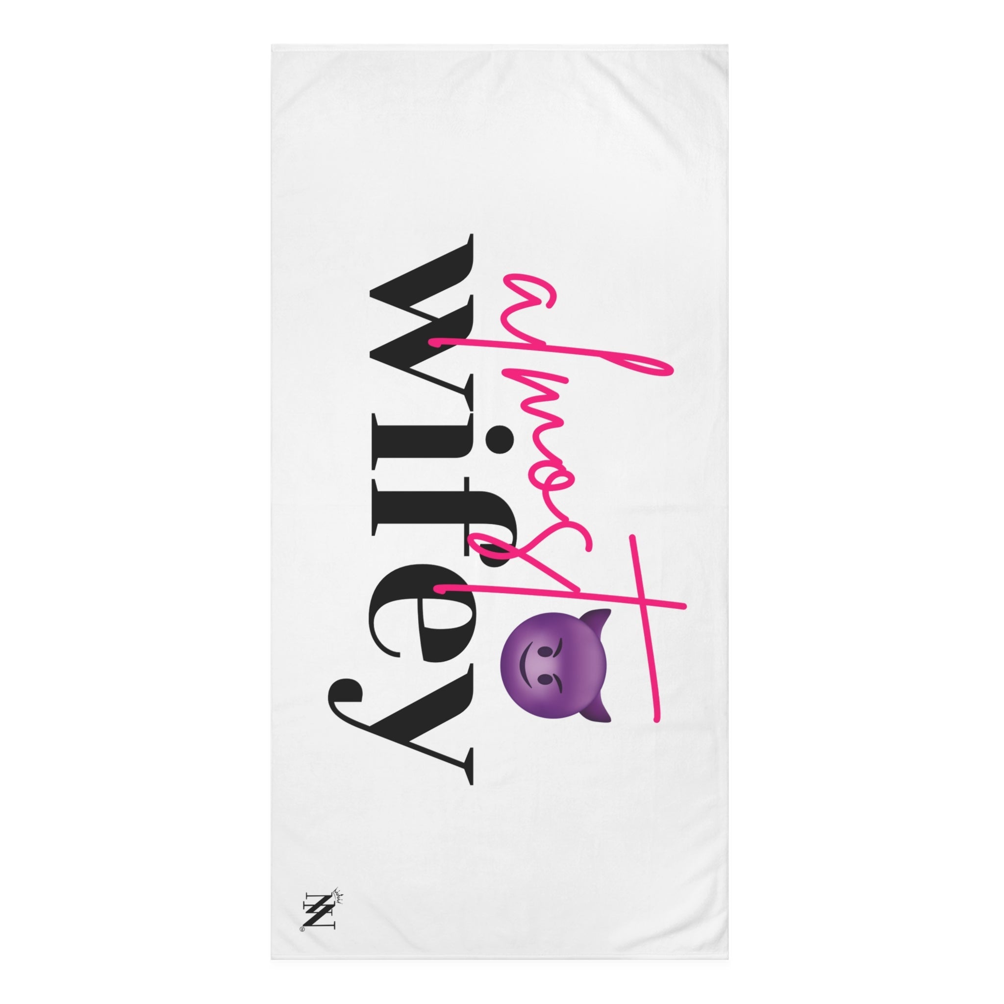 Almost Wifey Bachelorette Emoji | Mix & Match XL Fun-Flirty Lovers’ Towels