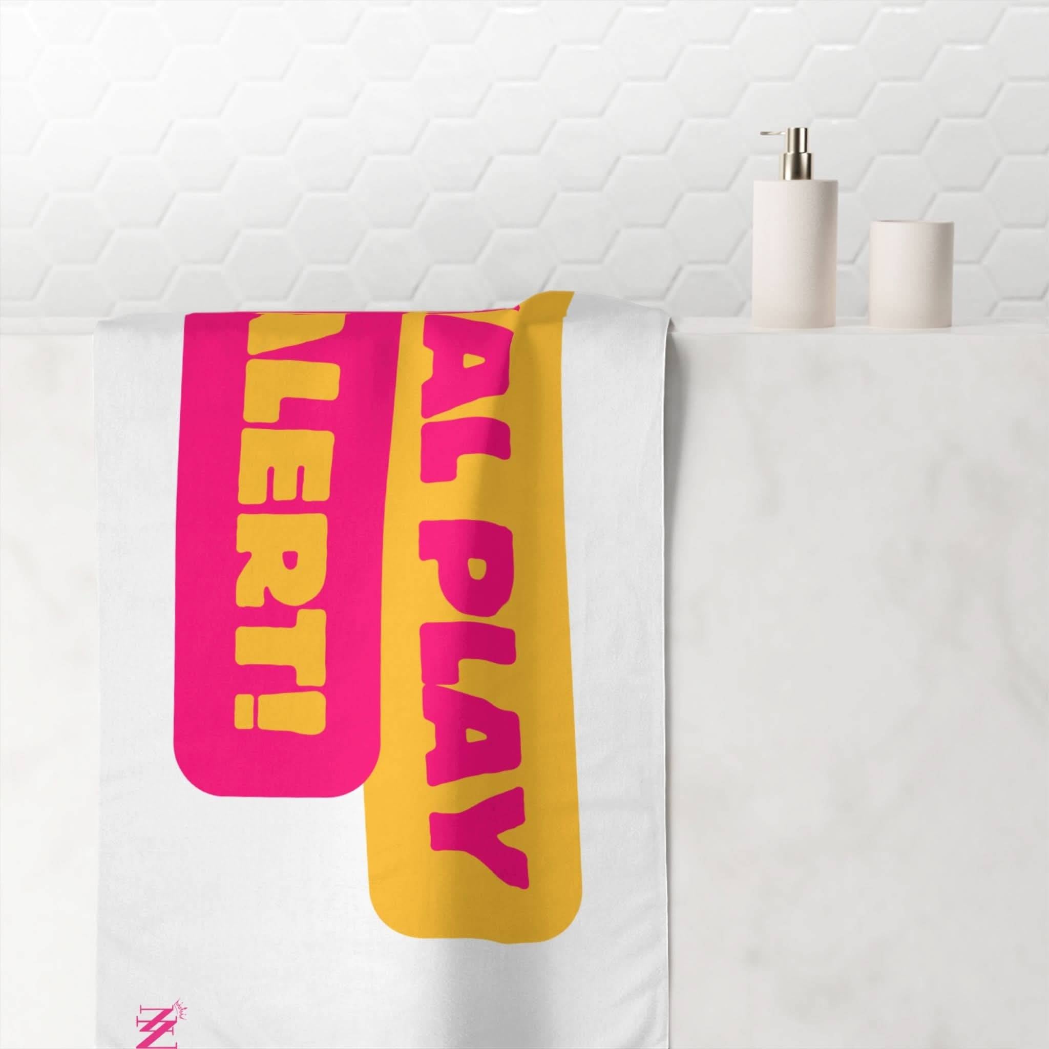 Anal Play Alert | Mix & Match Naughty XL Fun-Flirty Lovers’ Towels