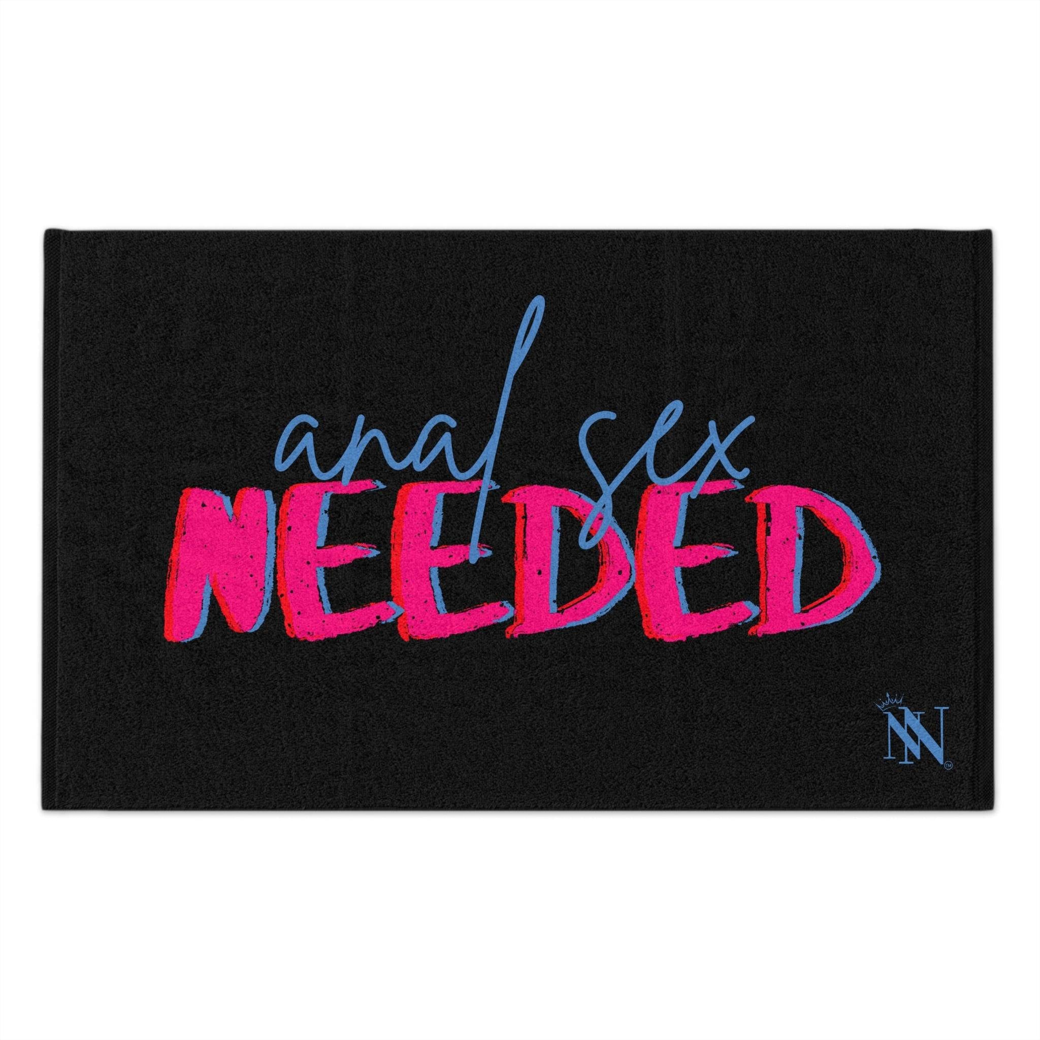 Anal Sex Needed Black | Mix & Match Soft Sex Towels | Flirty Loversâ Gifts
