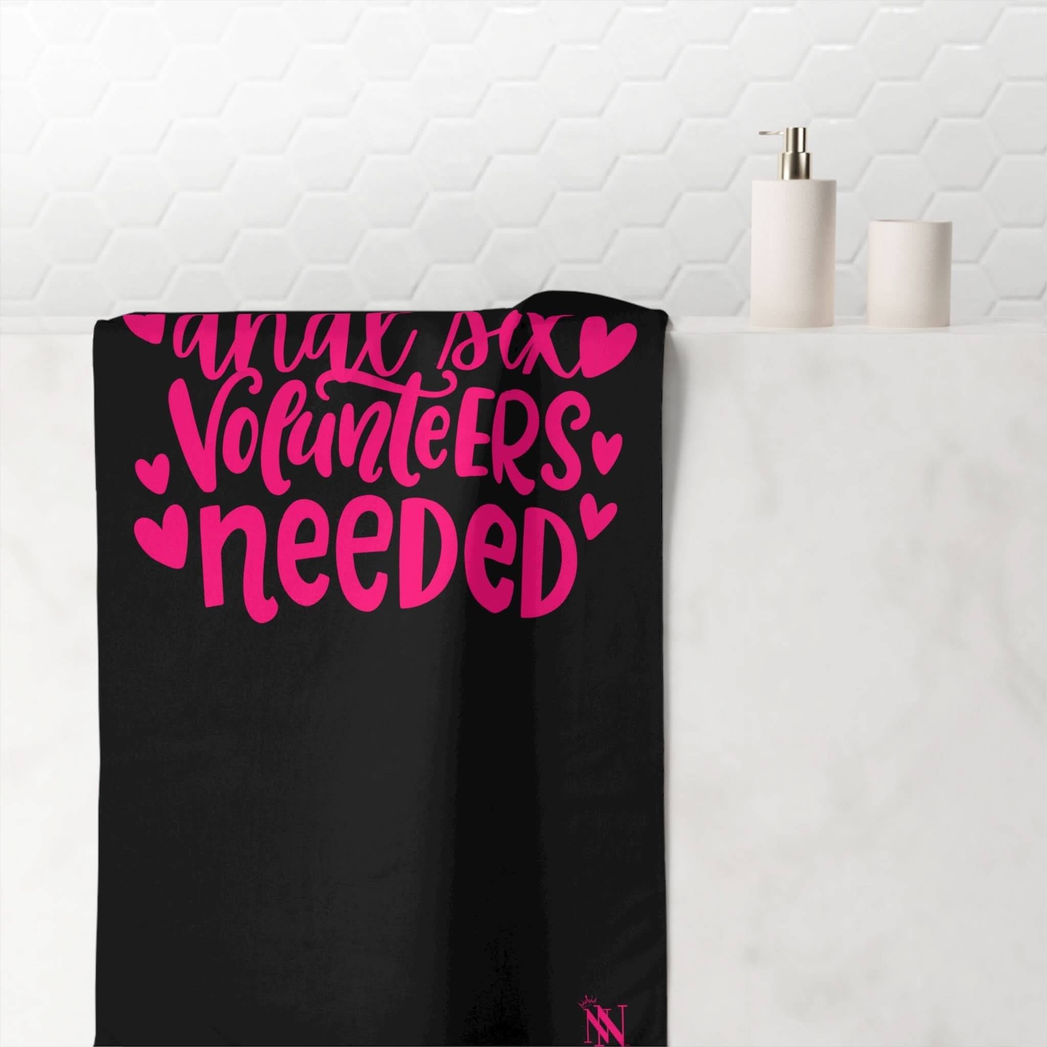 Anal Sex Volunteers Needed | Mix & Match Naughty XL Fun-Flirty Lovers’ Towels