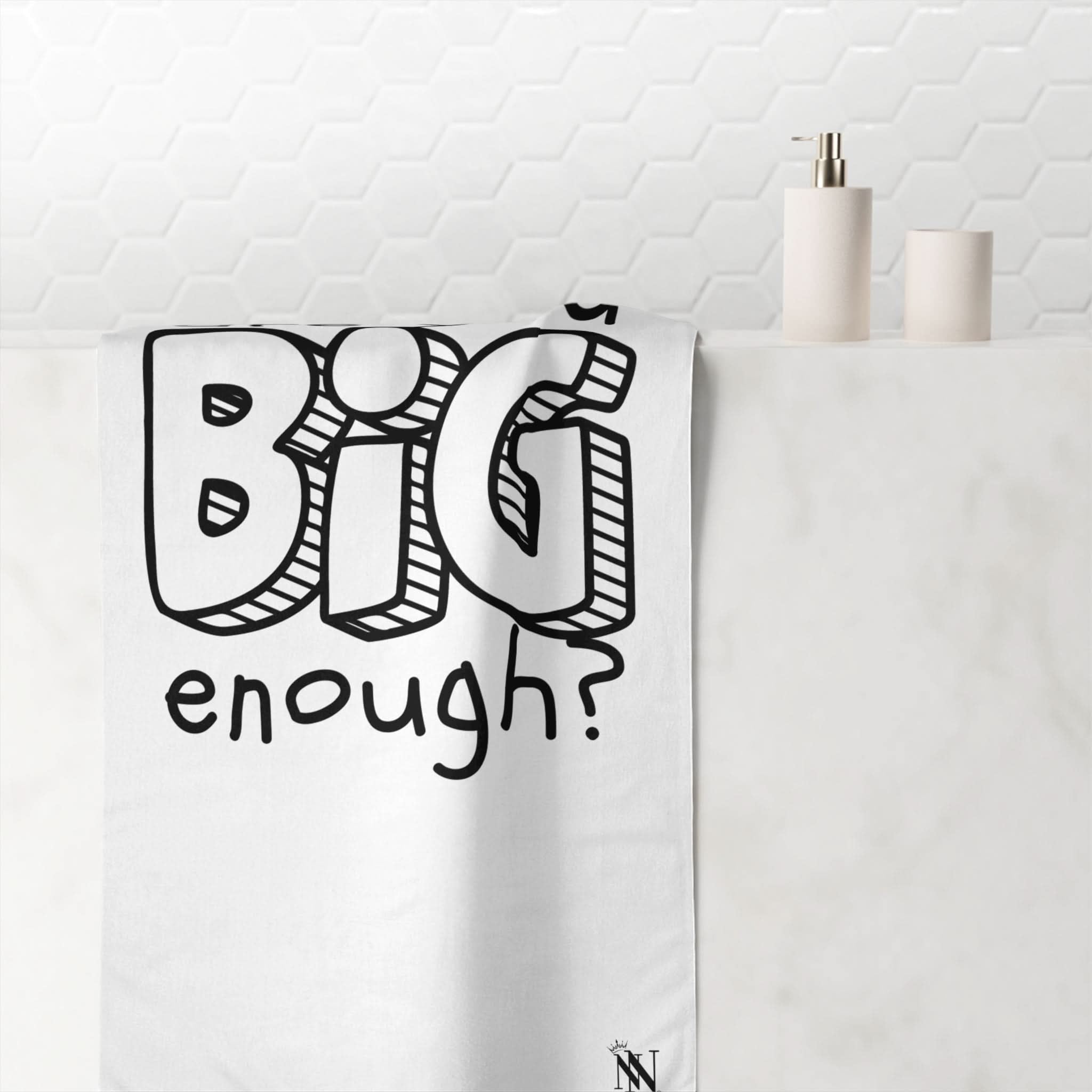Are You Big Enough? | Mix & Match Naughty XL Fun-Flirty Lovers’ Towels