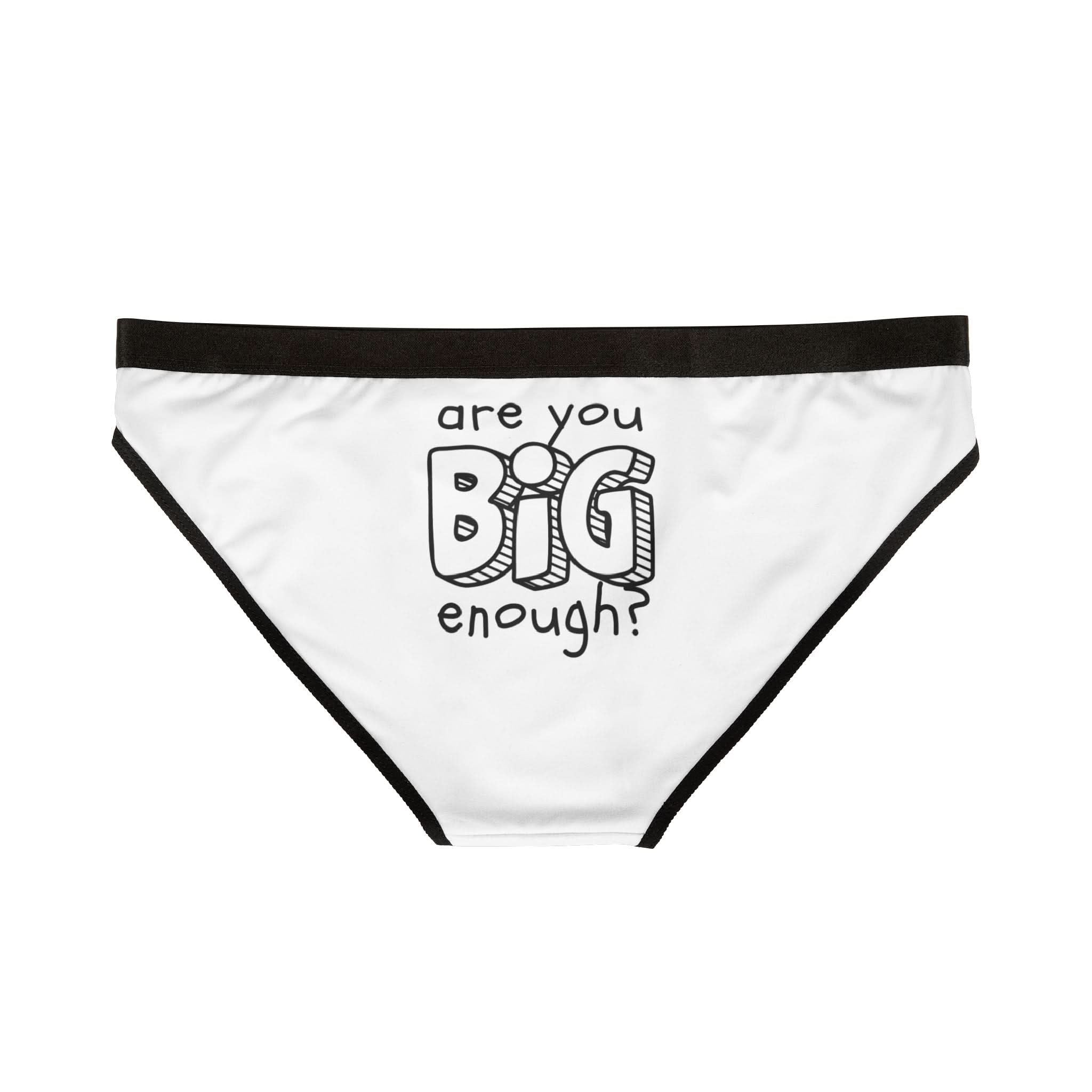 Are You Big Enough? | Mix & Match Women’s Fun-Flirty Lovers’ Panties