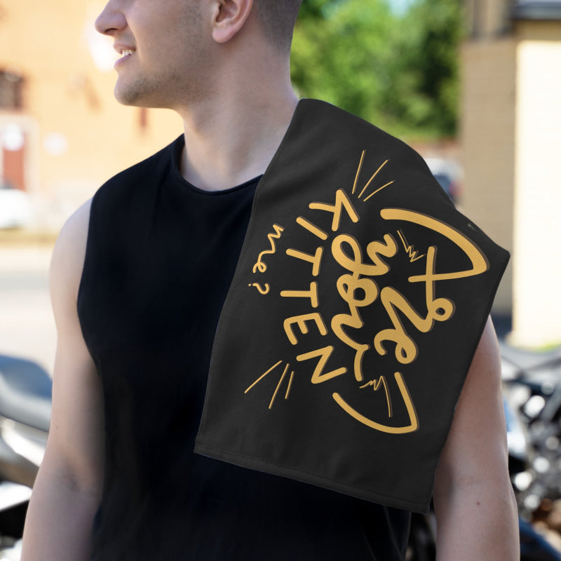 Are You Kitten Me? Black | Mix & Match Soft Fun-Flirty Lovers’ Towels