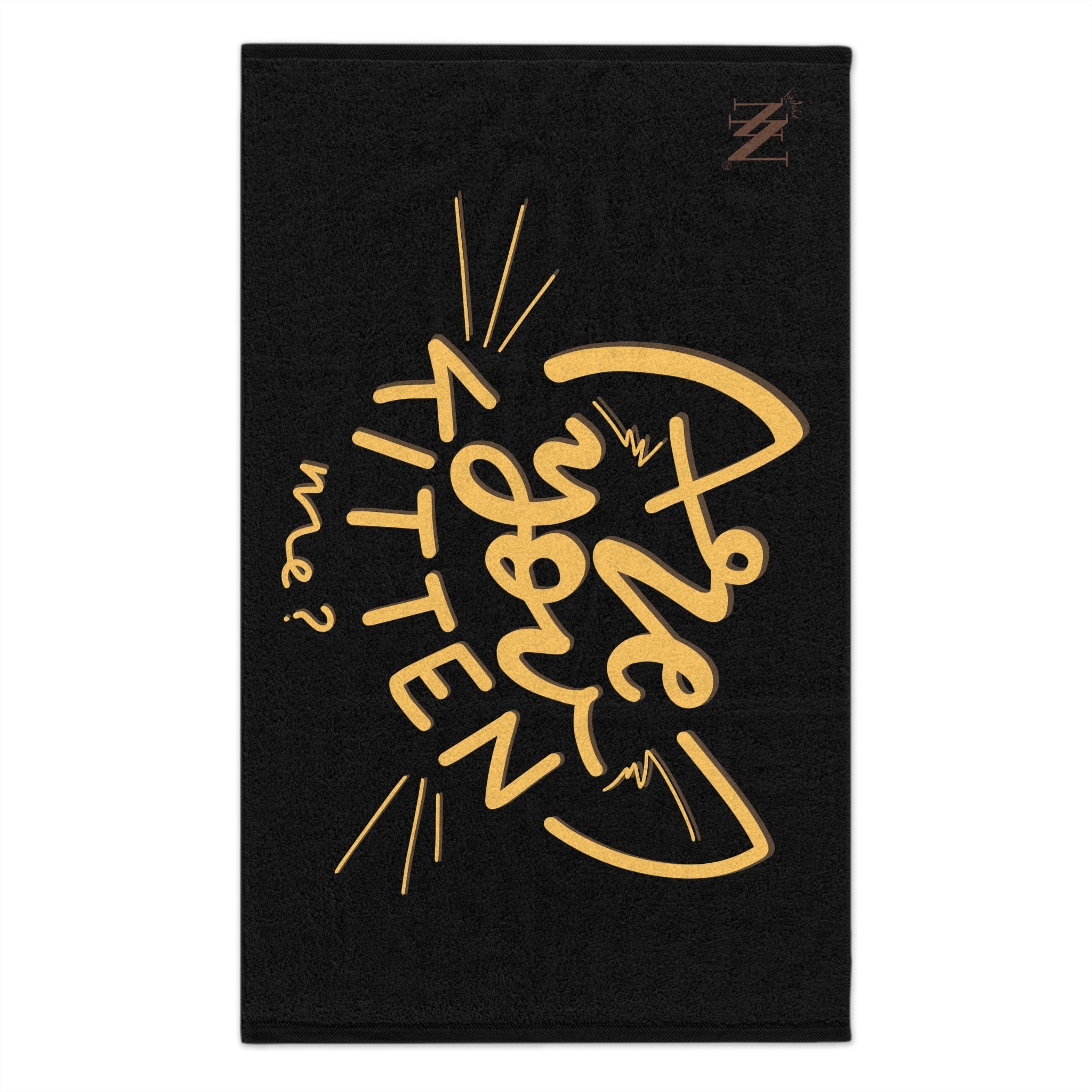 Are You Kitten Me? Black | Mix & Match Soft Fun-Flirty Lovers’ Towels