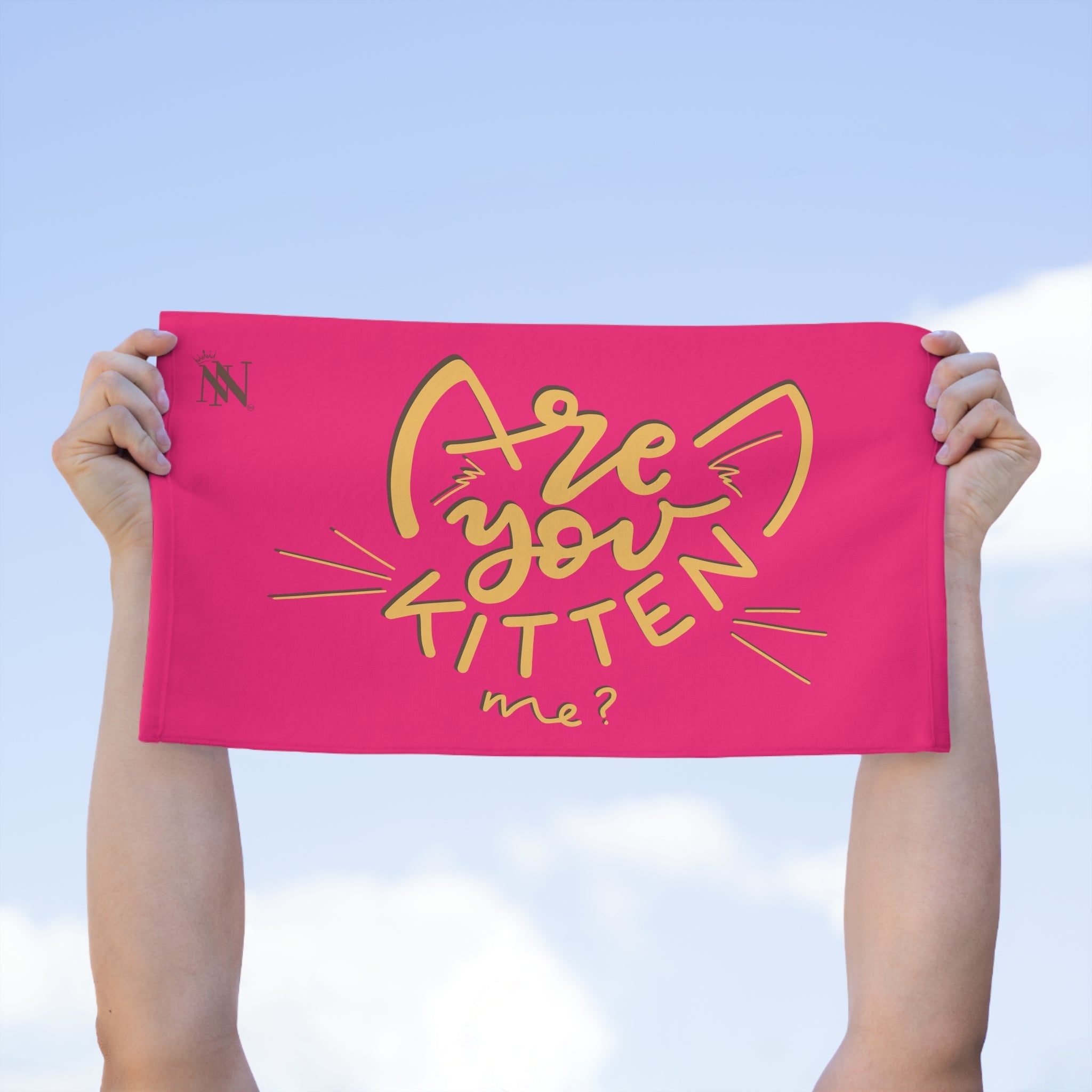 Are You Kitten Me? Pink | Mix & Match Soft Fun-Flirty Lovers’ Towels