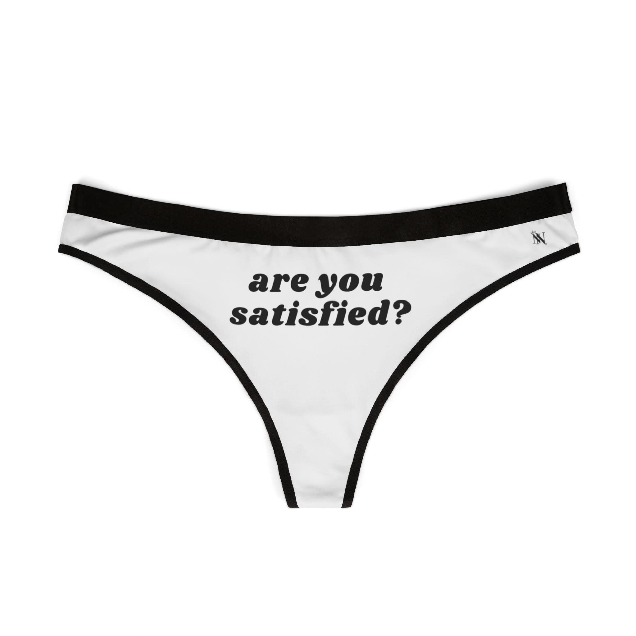 Are You Satisfied? Mix Match Women’s Thong Sex Panties | Playful Gifts