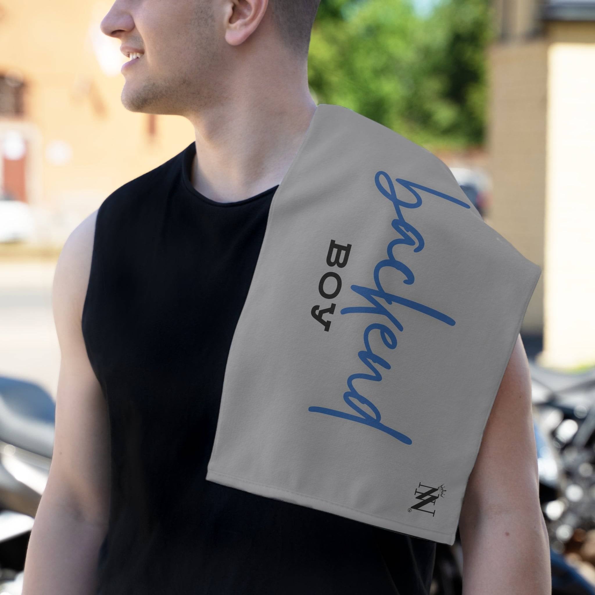 Backend Boy Grey Mix & Match Soft Sex Towels | Naughty Lovers’ Gifts