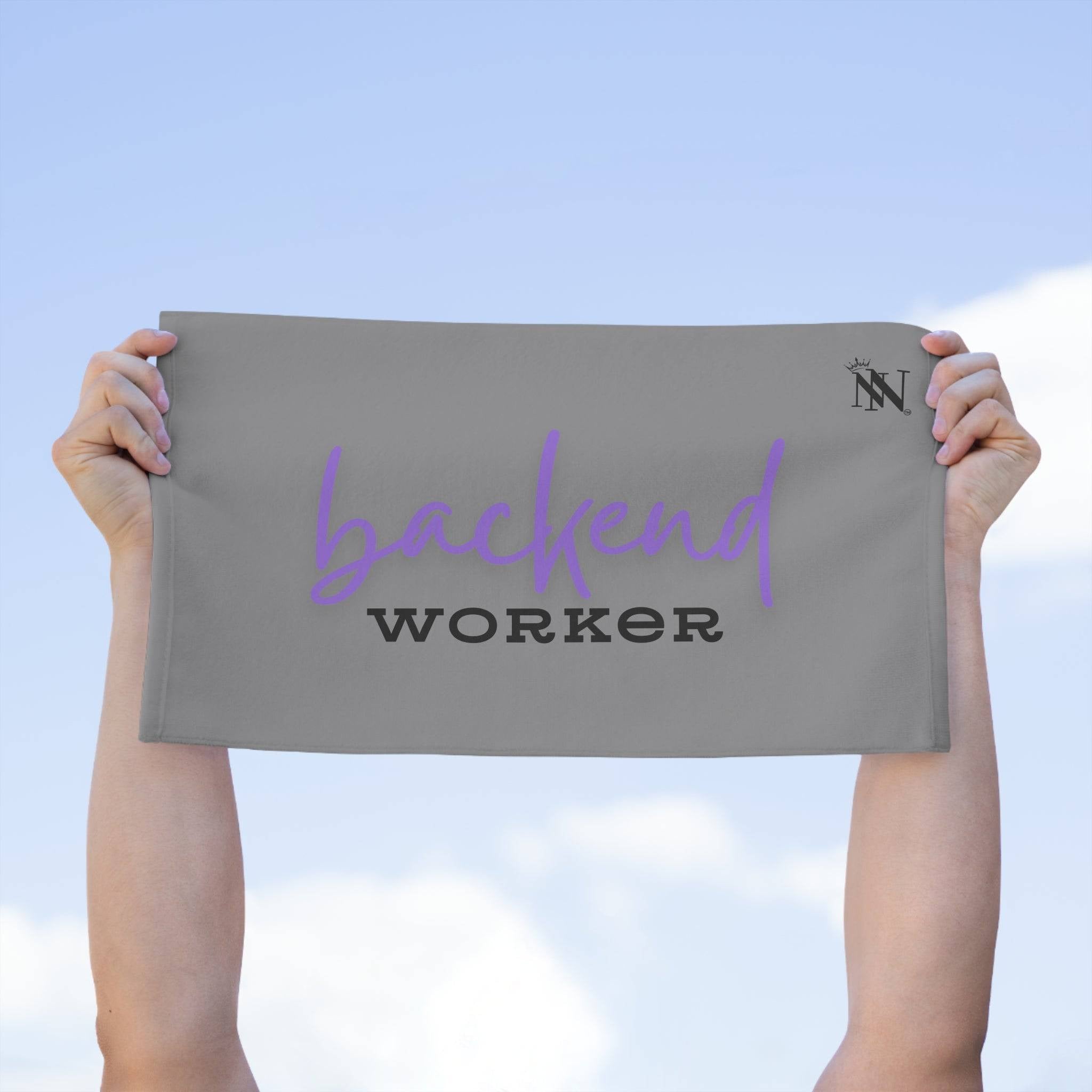 Backend Worker Grey Mix & Match Soft Sex Towels | Naughty Lovers’ Gifts