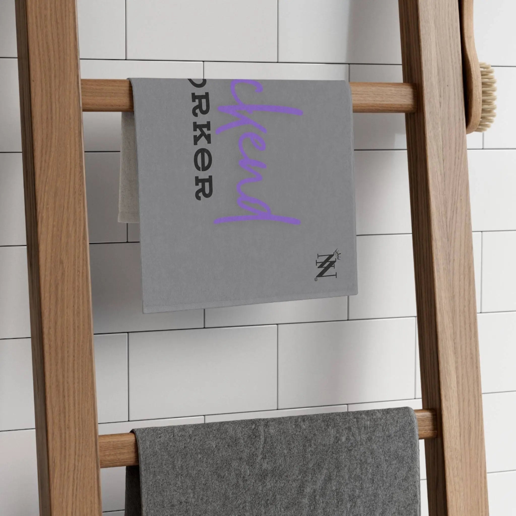 Backend Worker Grey Mix & Match Soft Sex Towels | Naughty Lovers’ Gifts