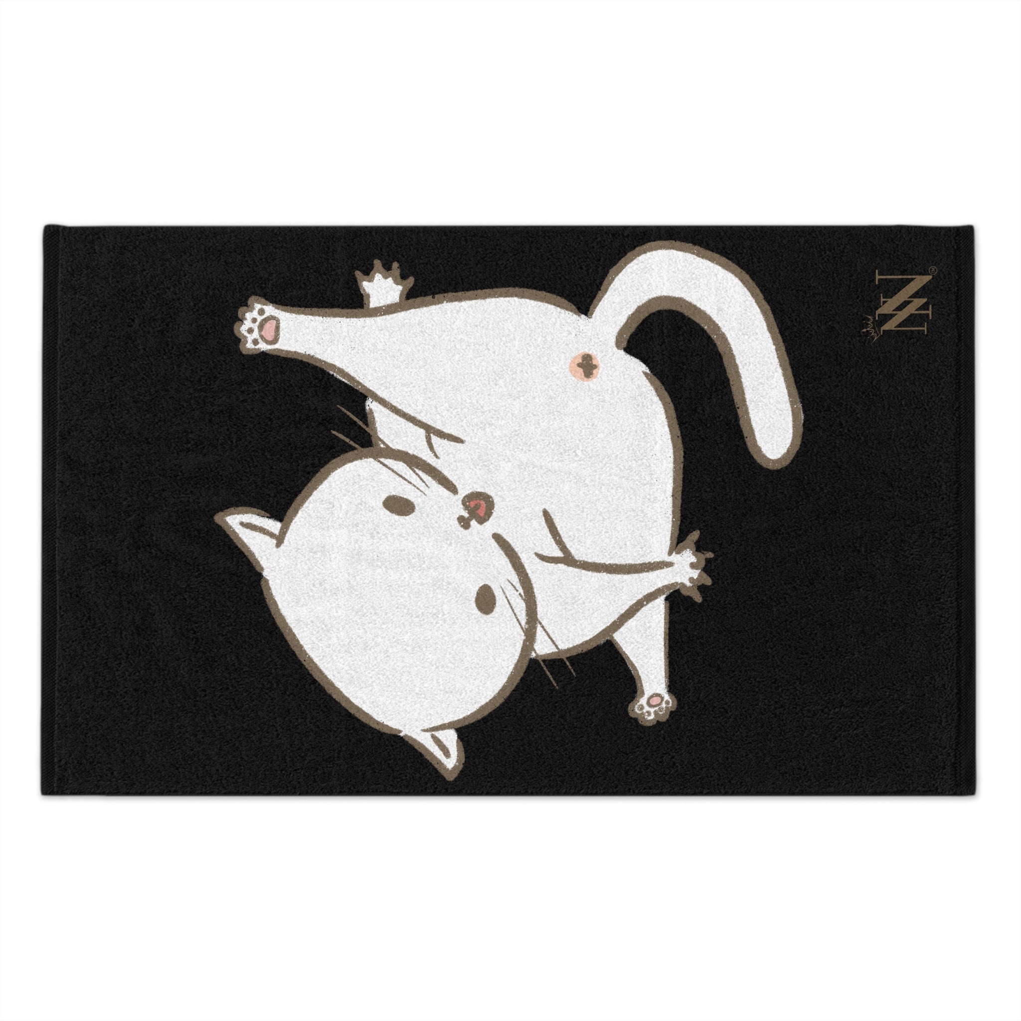 Bad Kitty Black | Mix & Match Soft Fun-Flirty Lovers’ Towels