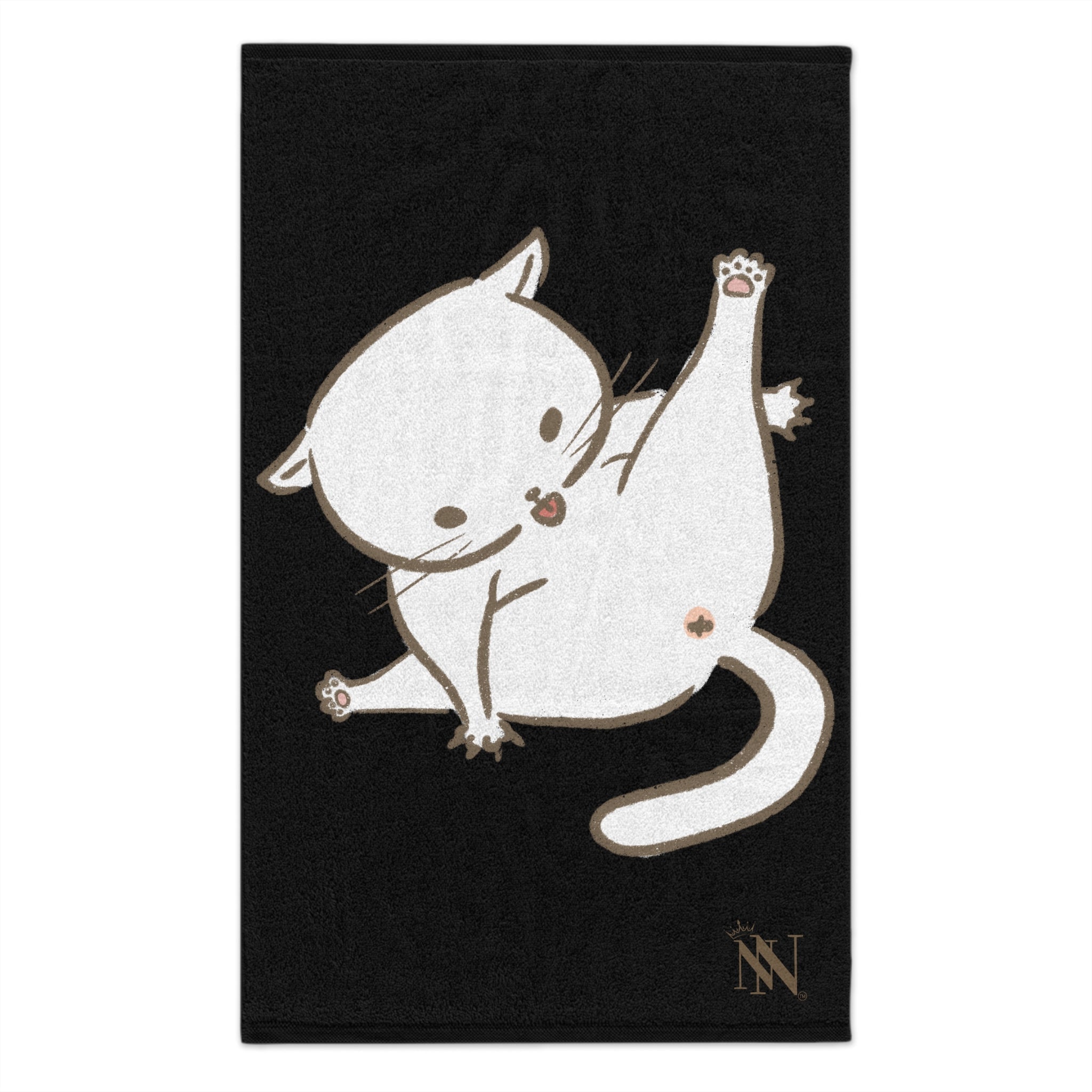 Bad Kitty Black | Mix & Match Soft Fun-Flirty Lovers’ Towels