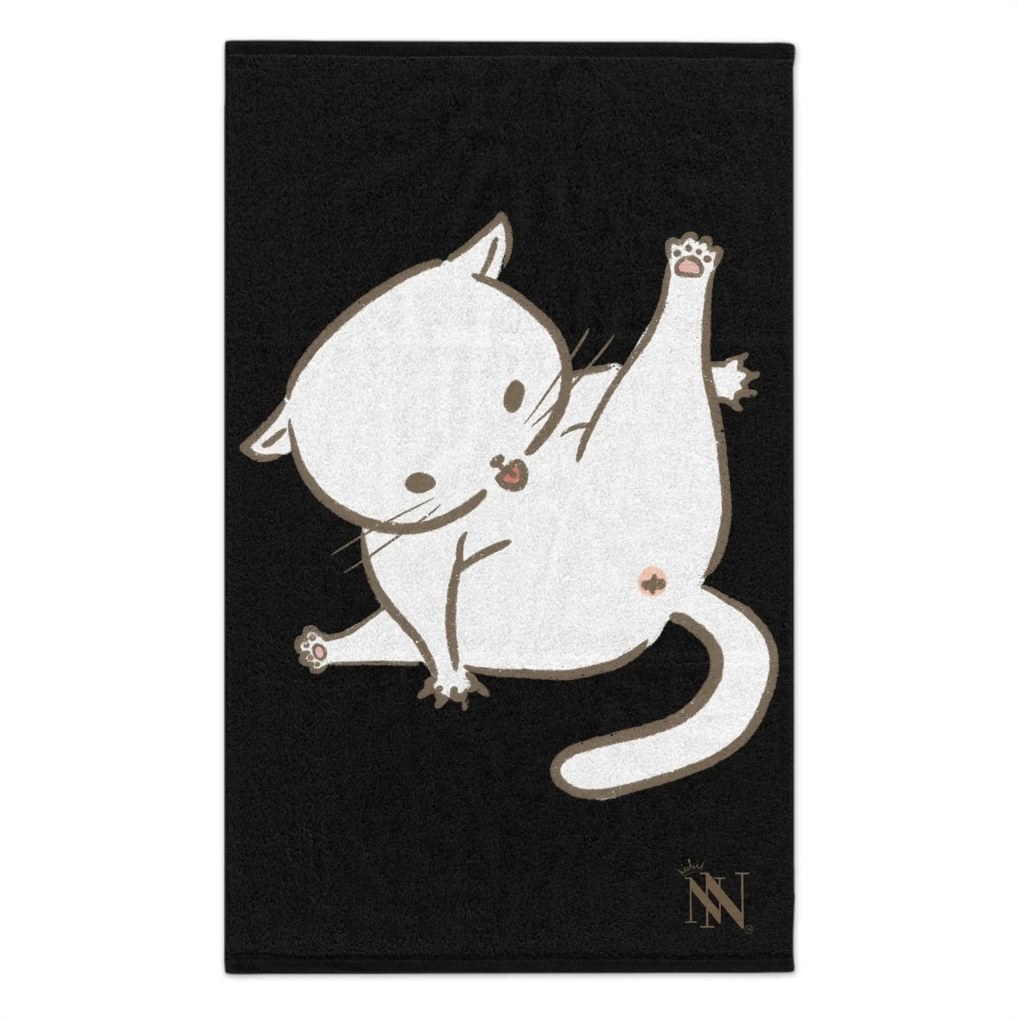 Bad Kitty Black | Mix & Match Soft Fun-Flirty Lovers’ Towels