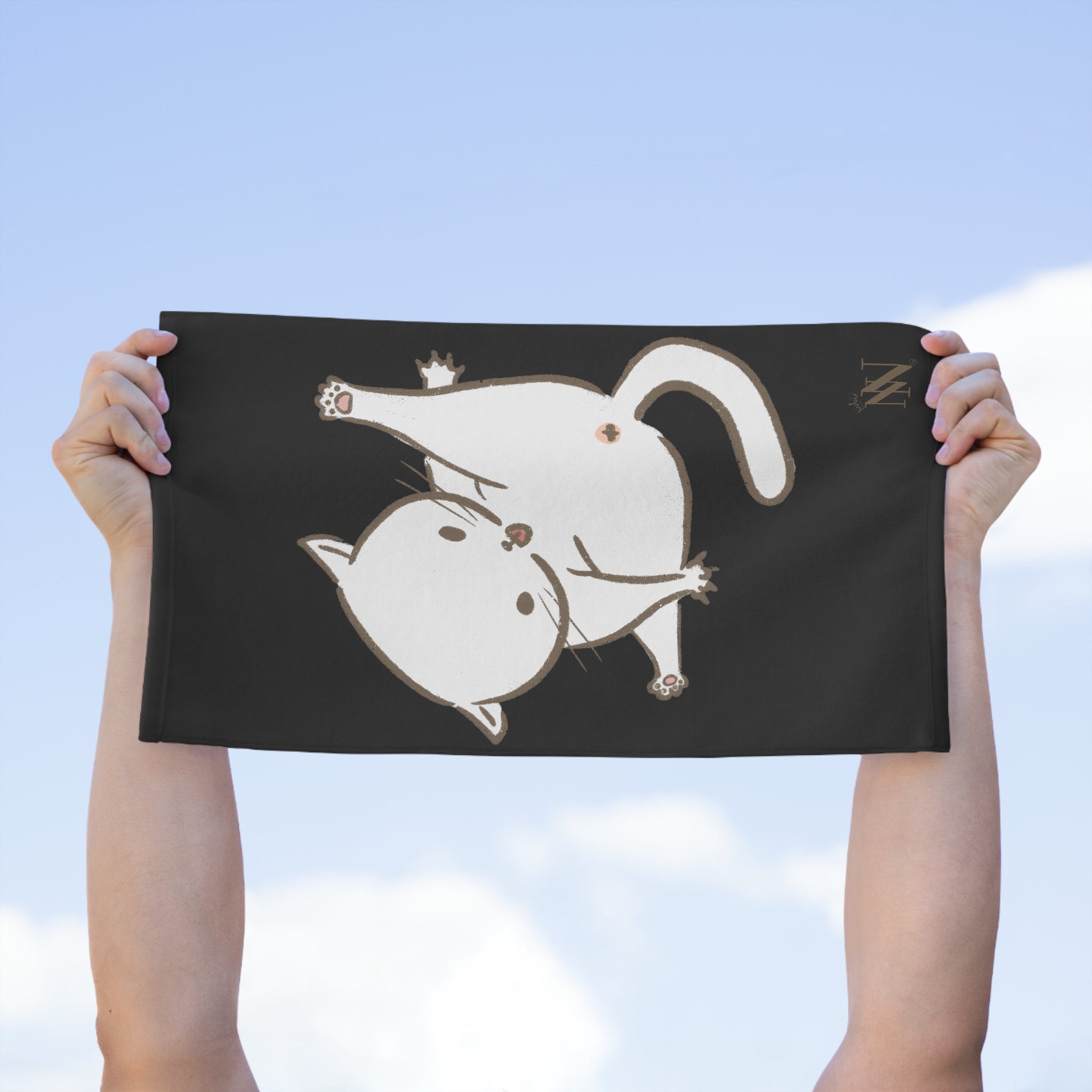 Bad Kitty Black | Mix & Match Soft Fun-Flirty Lovers’ Towels