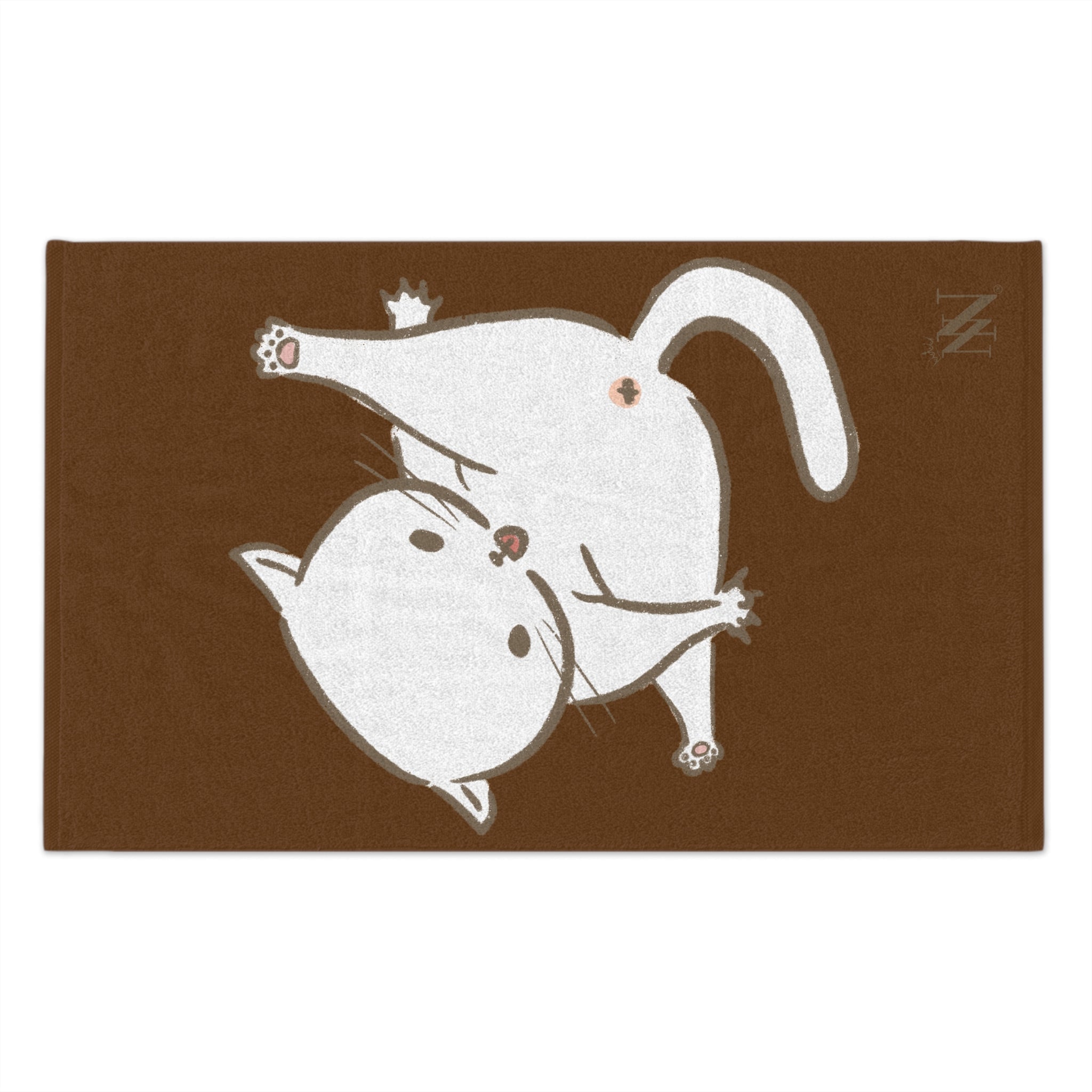 Bad Kitty Brown | Mix & Match Soft Fun-Flirty Lovers’ Towels