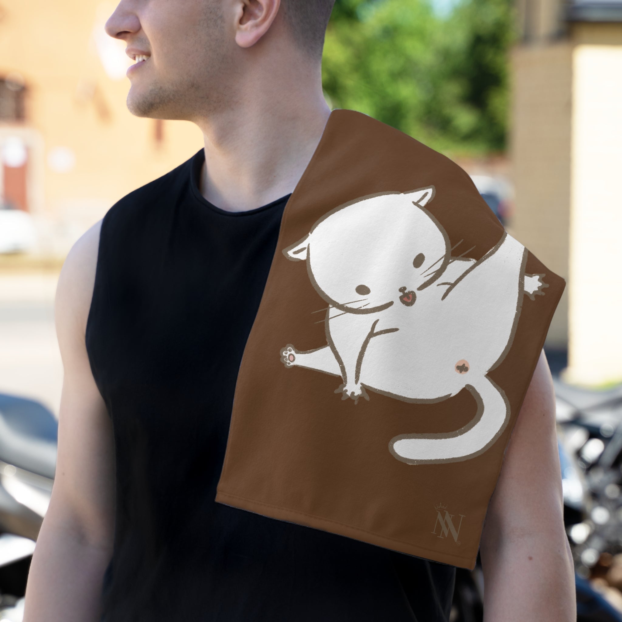 Bad Kitty Brown | Mix & Match Soft Fun-Flirty Lovers’ Towels