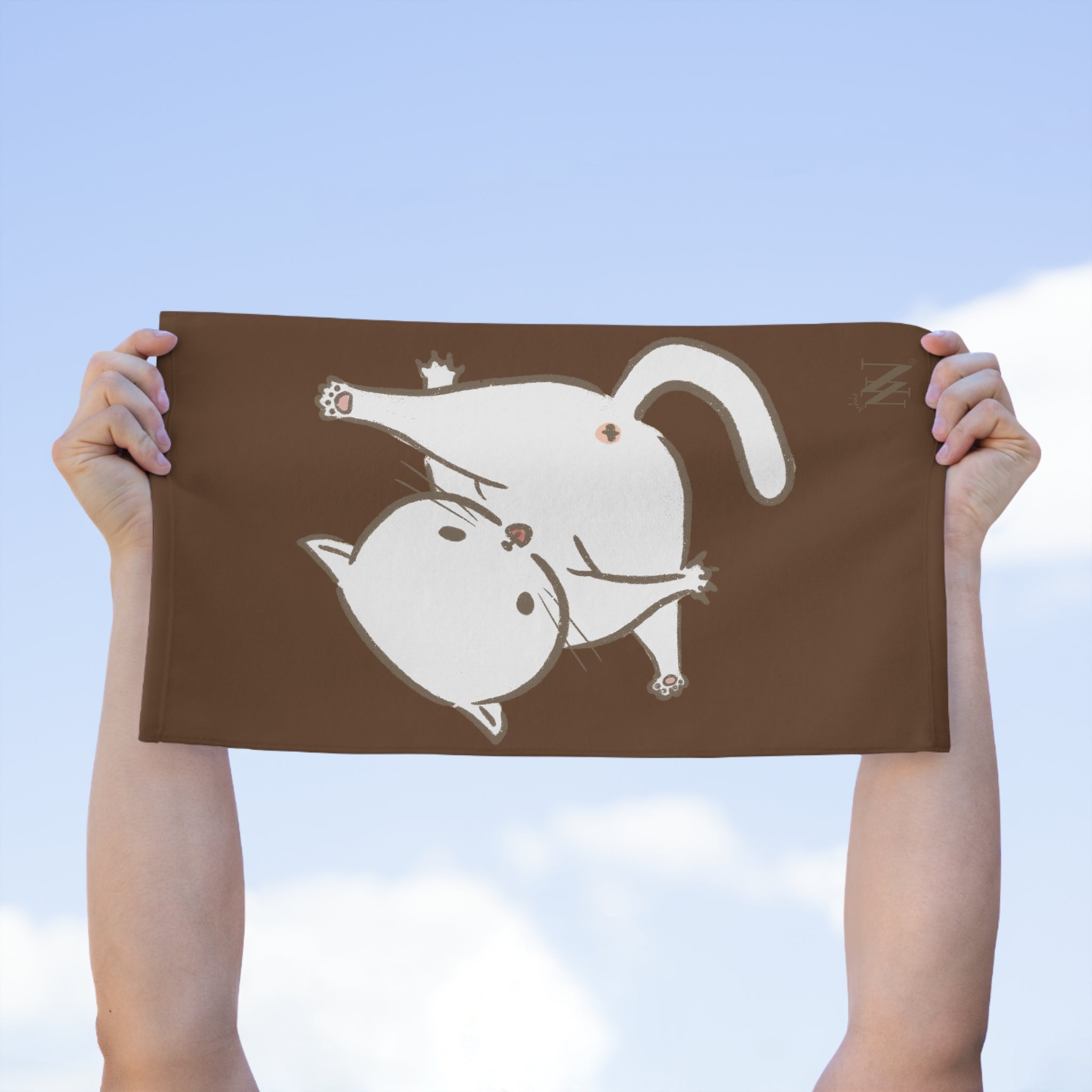 Bad Kitty Brown | Mix & Match Soft Fun-Flirty Lovers’ Towels