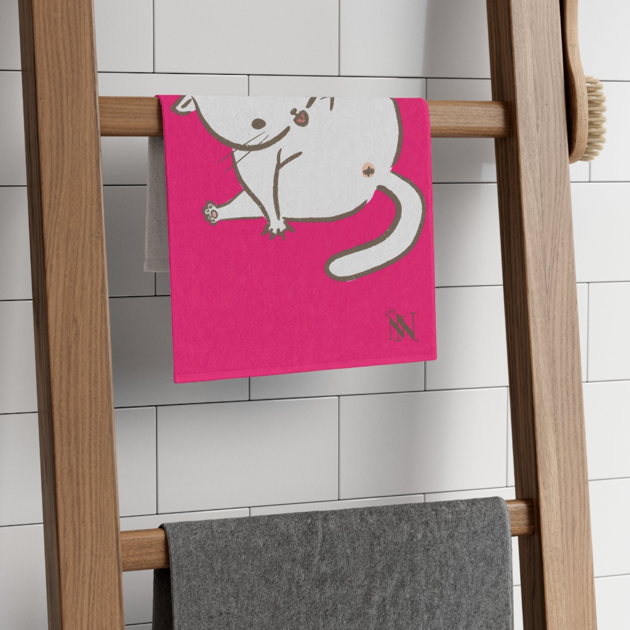 Bad Kitty Pink | Mix & Match Soft Fun-Flirty Lovers’ Towels