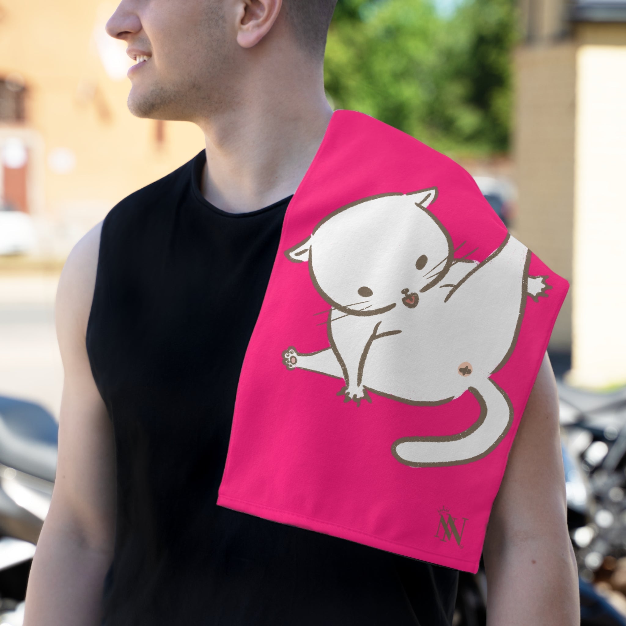 Bad Kitty Pink | Mix & Match Soft Fun-Flirty Lovers’ Towels