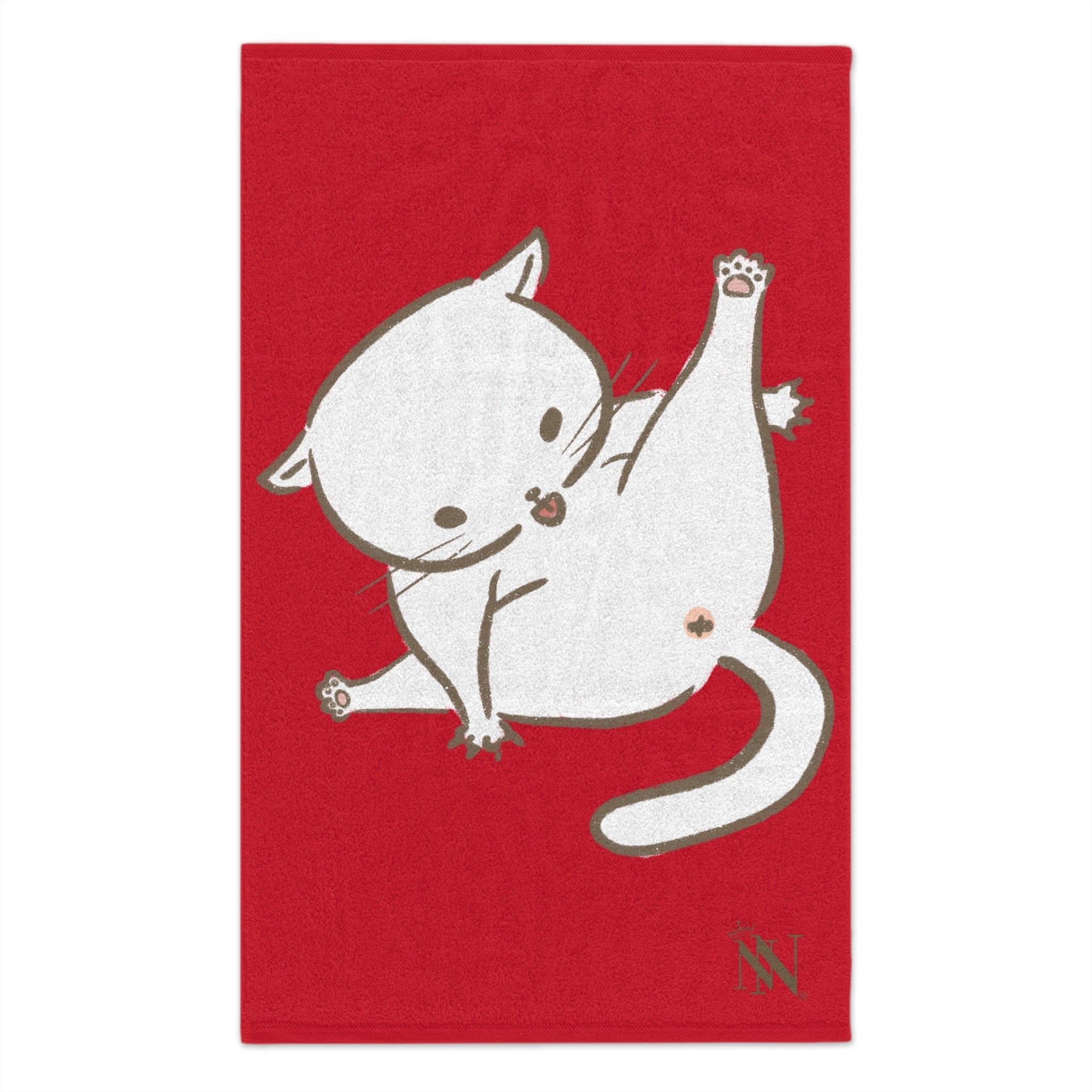Bad Kitty Red | Mix & Match Soft Fun-Flirty Lovers’ Towels