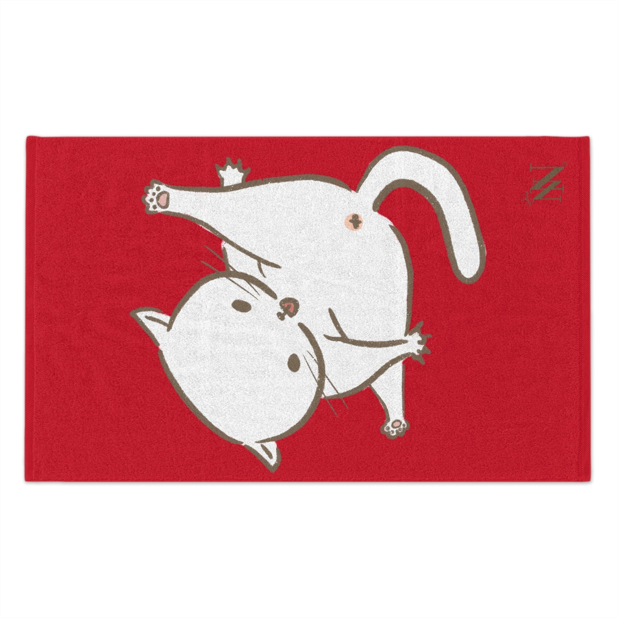 Bad Kitty Red | Mix & Match Soft Fun-Flirty Lovers’ Towels
