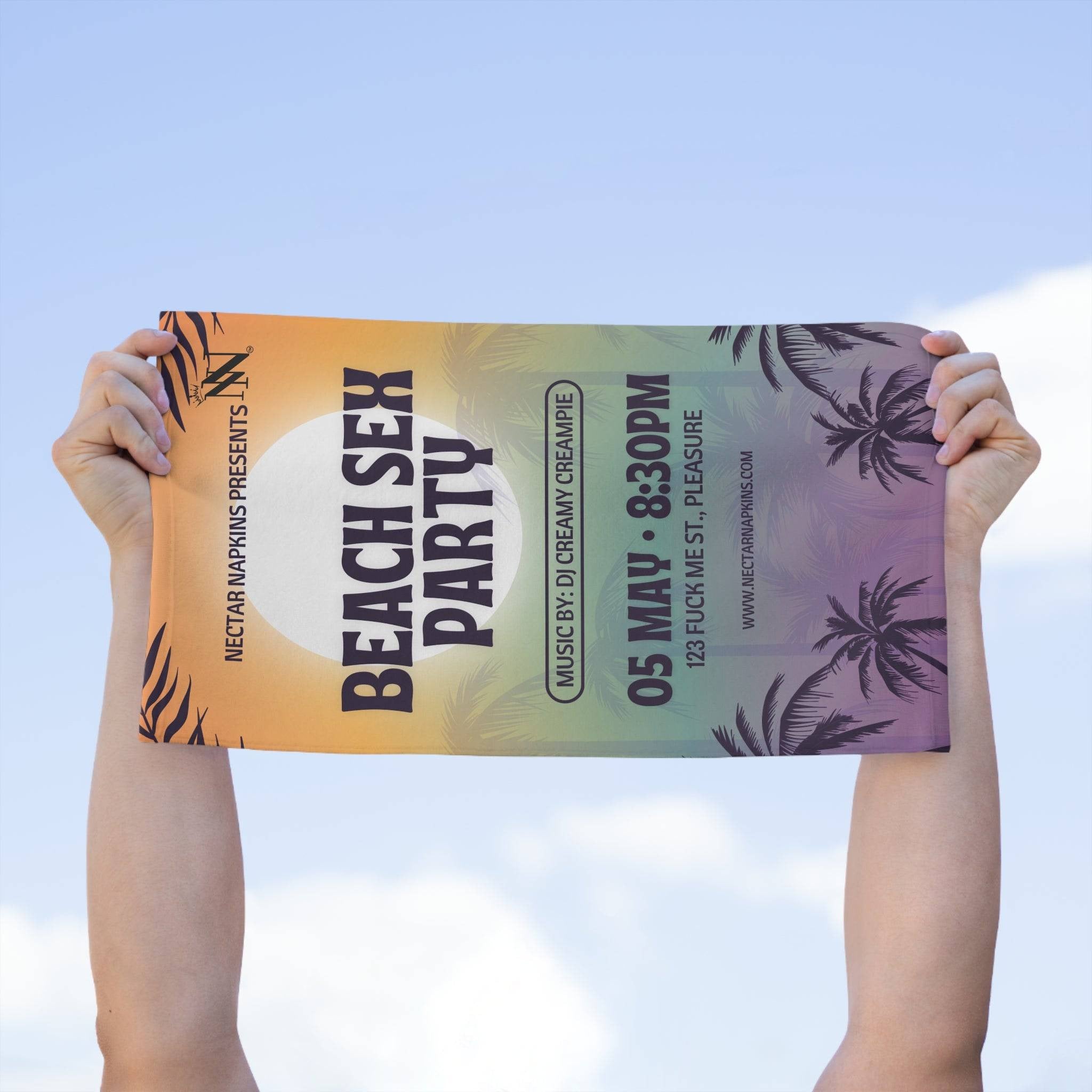 Beach Sex Party | Mix & Match Soft Fun-Flirty Lovers’ Towels