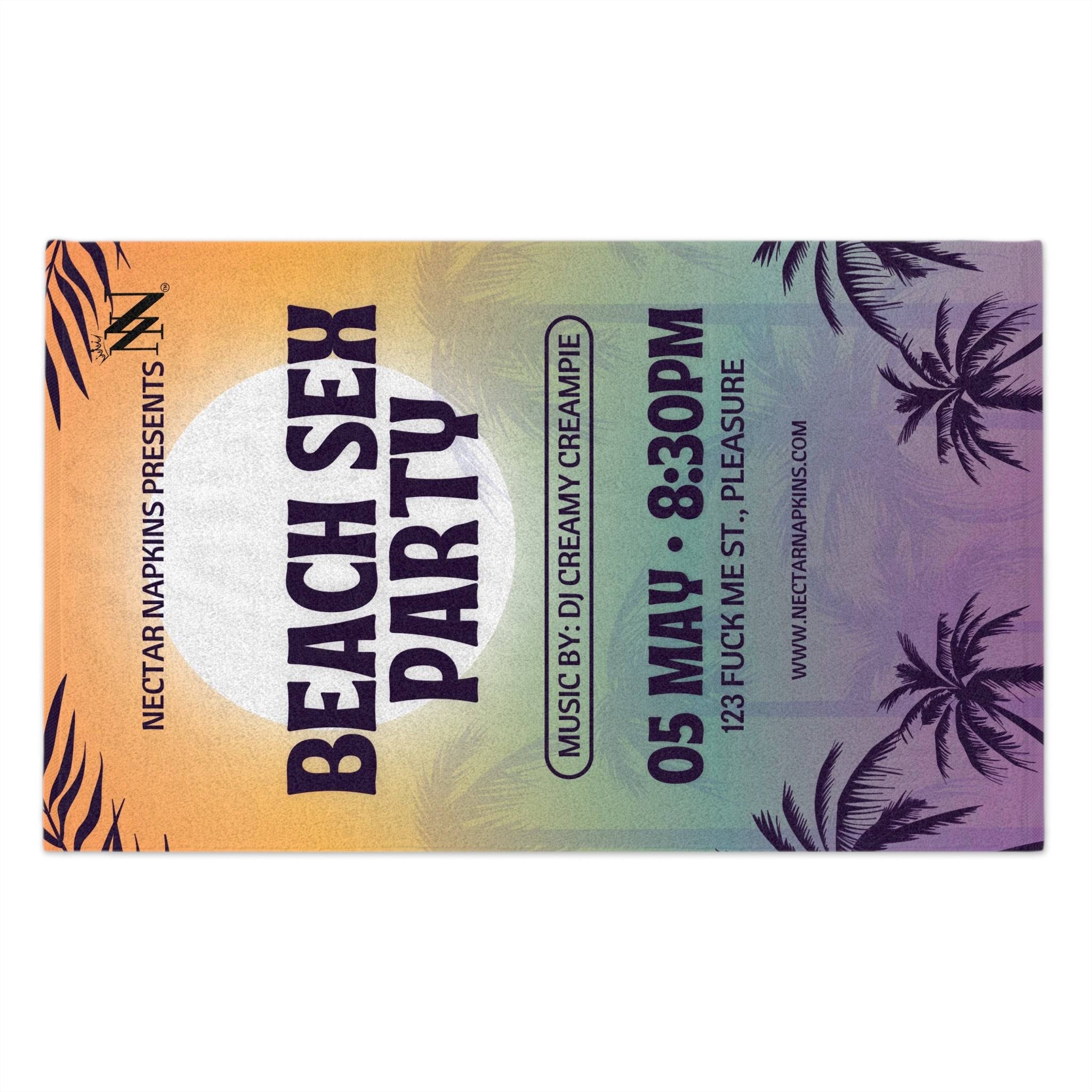 Beach Sex Party | Mix & Match Soft Fun-Flirty Lovers’ Towels