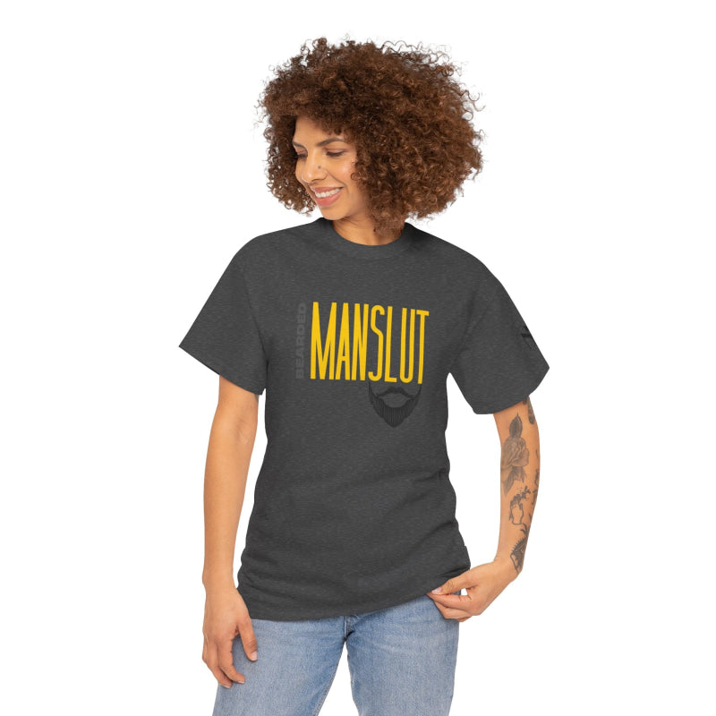 Bearded Man Slut | Mix & Match 100% Cotton Unisex Fun-Flirty Lovers’ Tees