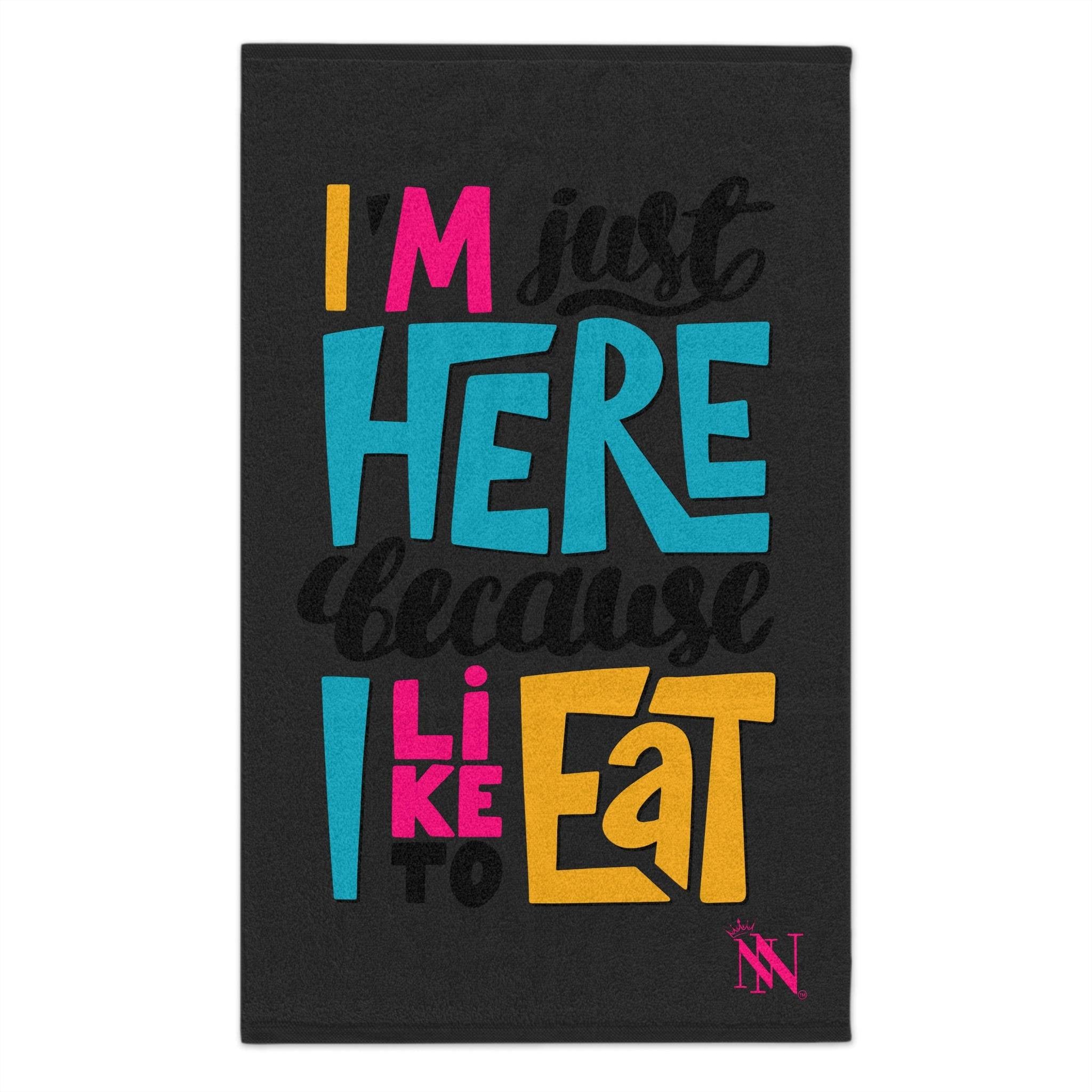 Because I Like to Eat Grey Mix & Match Soft Sex Towels | Flirty Lovers’ Gifts