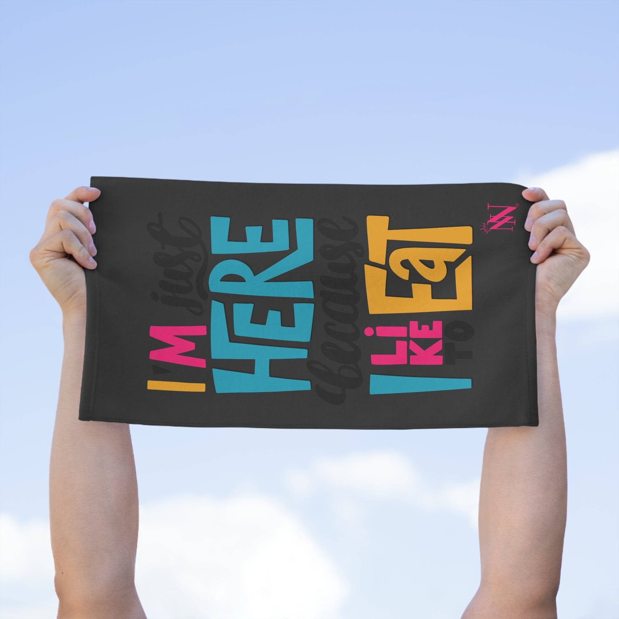 Because I Like to Eat Grey Mix & Match Soft Sex Towels | Flirty Lovers’ Gifts