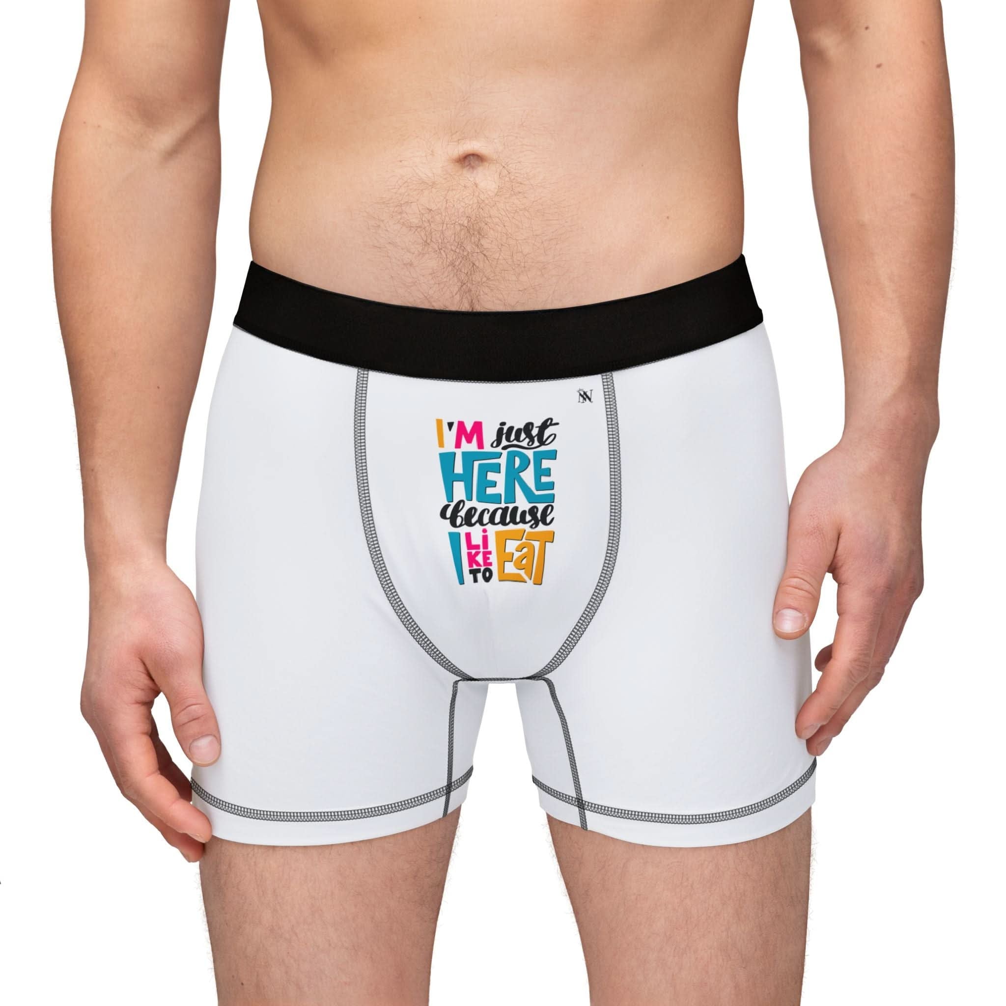 Because I Like to Eat | Mix and Match Fun-Flirty Lovers’ Boxer Briefs