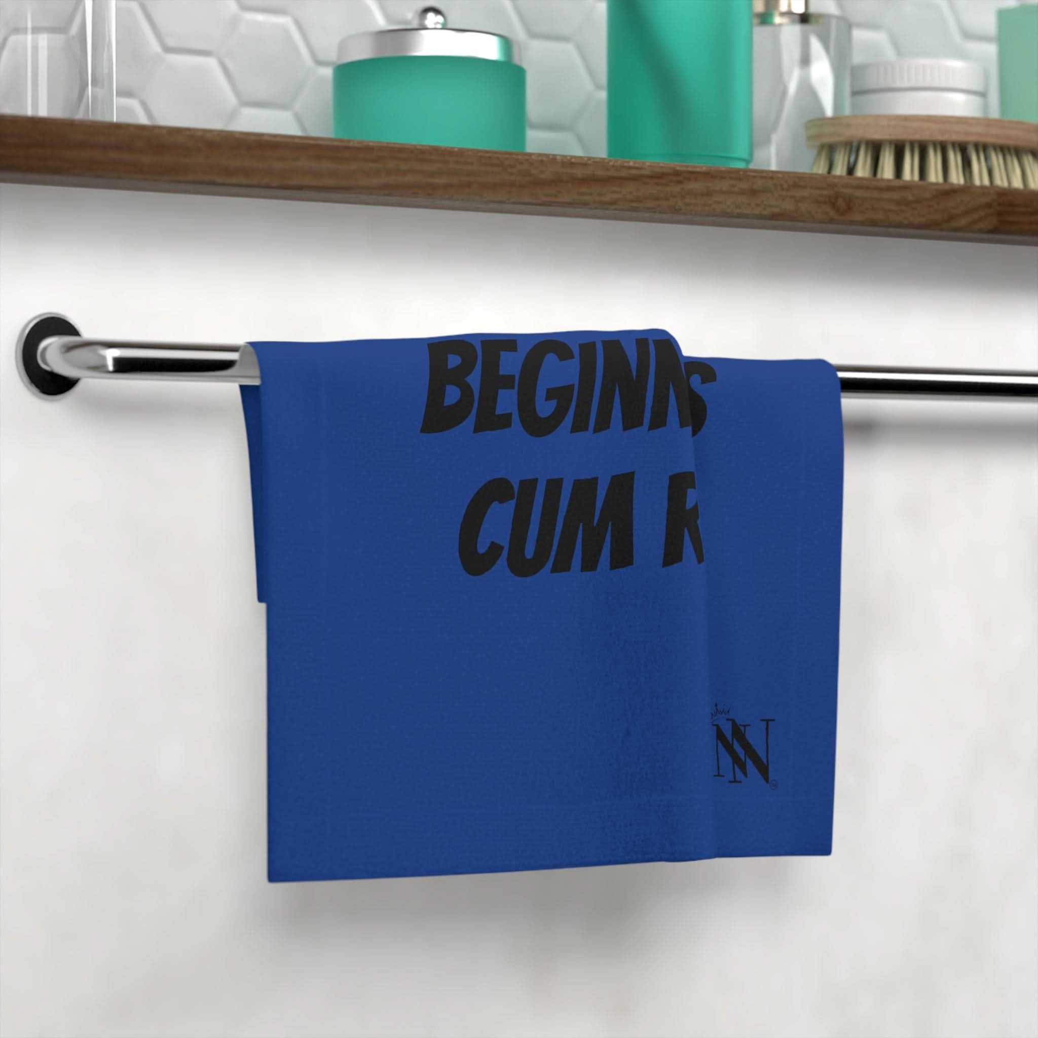 Beginner Cum Rag Blue | Mix & Match Lilsâ Fun-Flirty Loversâ Towels