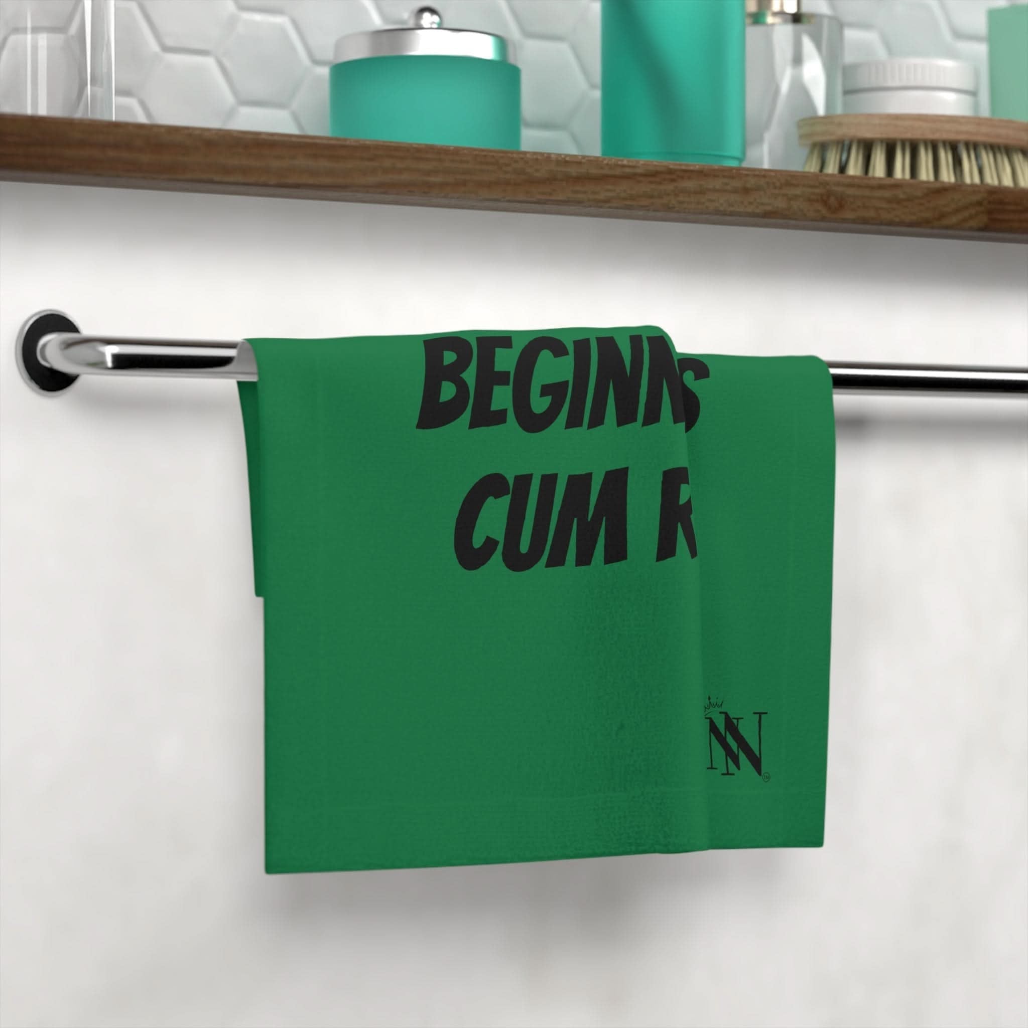 Beginner Cum Rag Green | Mix & Match Lils’ Fun-Flirty Lovers’ Towels
