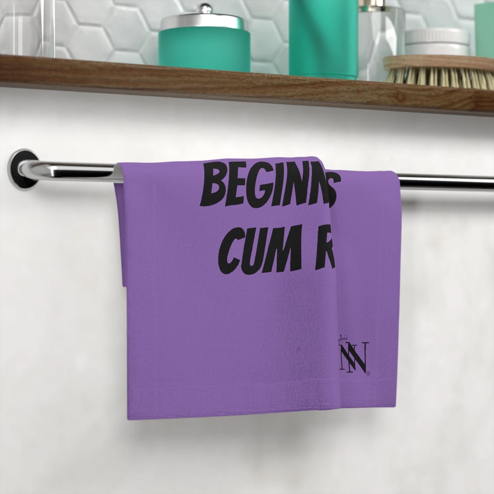 Beginner Cum Rag Lavendar | Mix & Match Lils’ Fun-Flirty Lovers’ Towels
