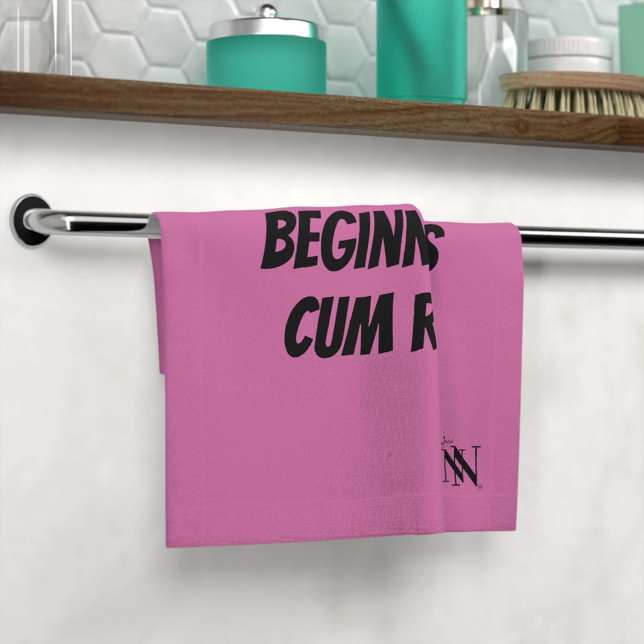 Beginner Cum Rag Pink | Mix & Match Lils’ Fun-Flirty Lovers’ Towels
