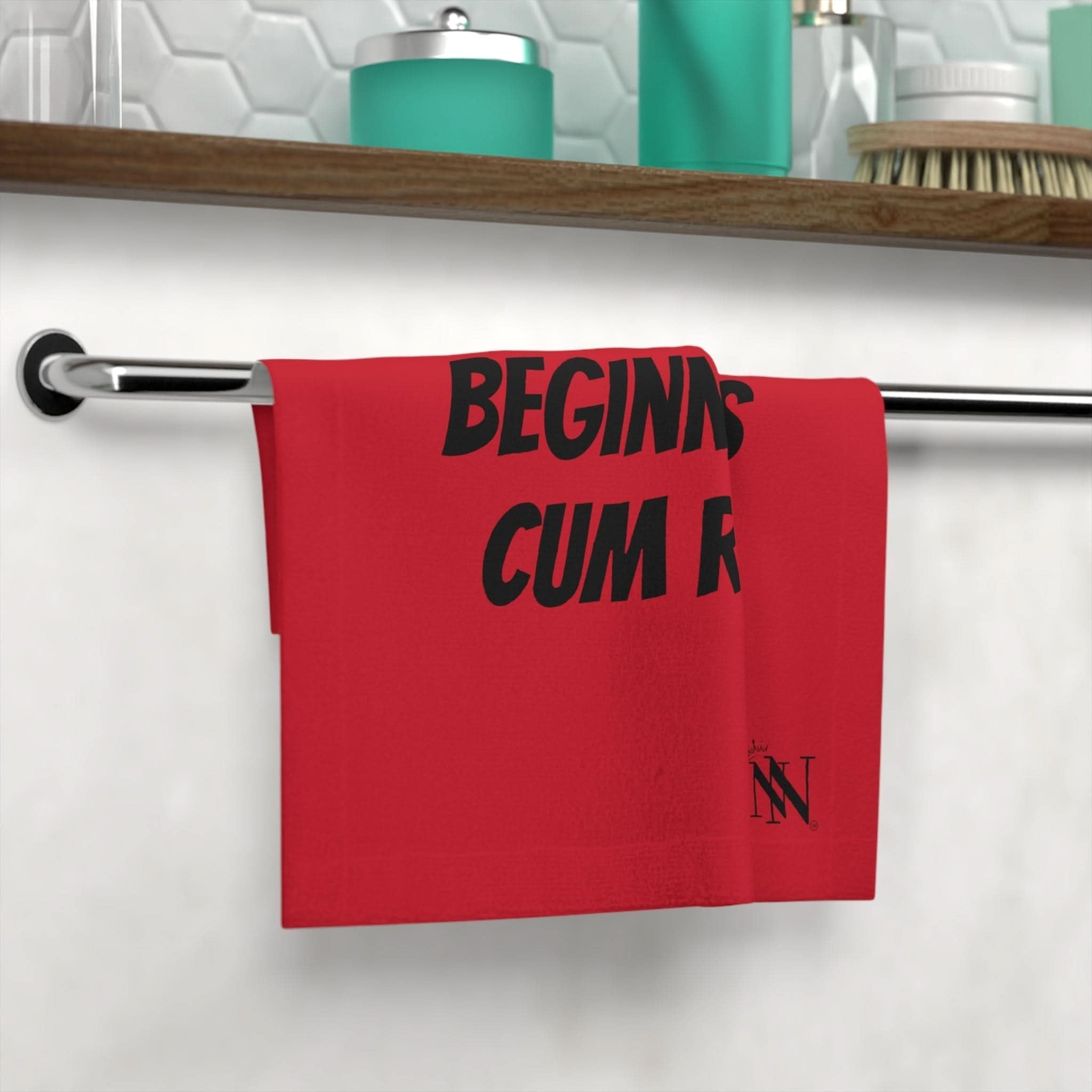 Beginner Cum Rag Red | Mix & Match Lils’ Fun-Flirty Lovers’ Towels