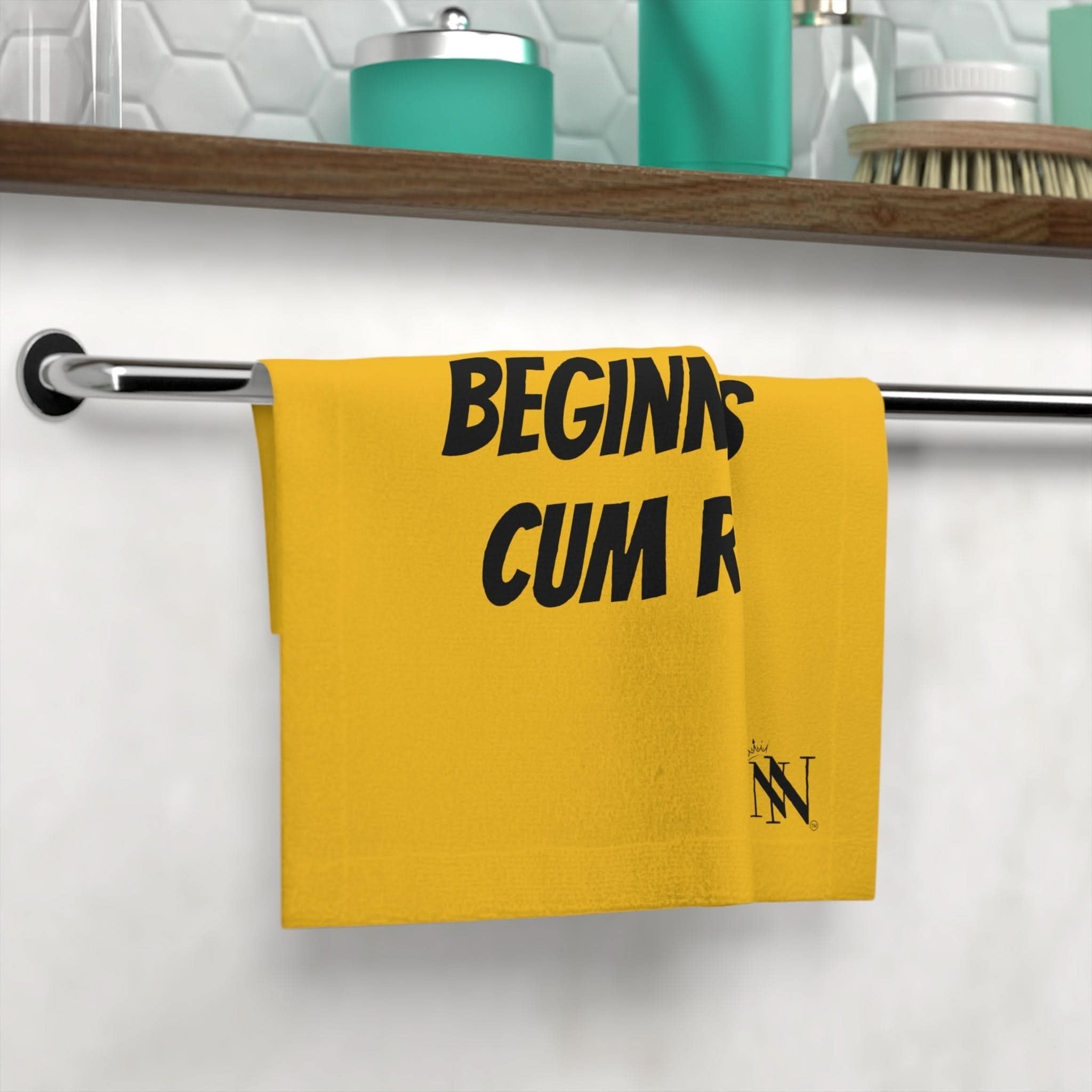 Beginner Cum Rag Yellow | Mix & Match Lils’ Fun-Flirty Lovers’ Towels