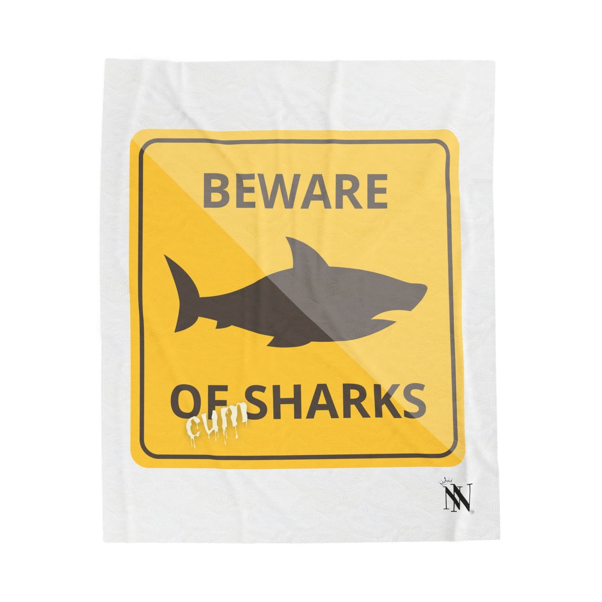 Beware of Cum Sharks | Mix & Match Fun-Flirty Lovers’ Blankets
